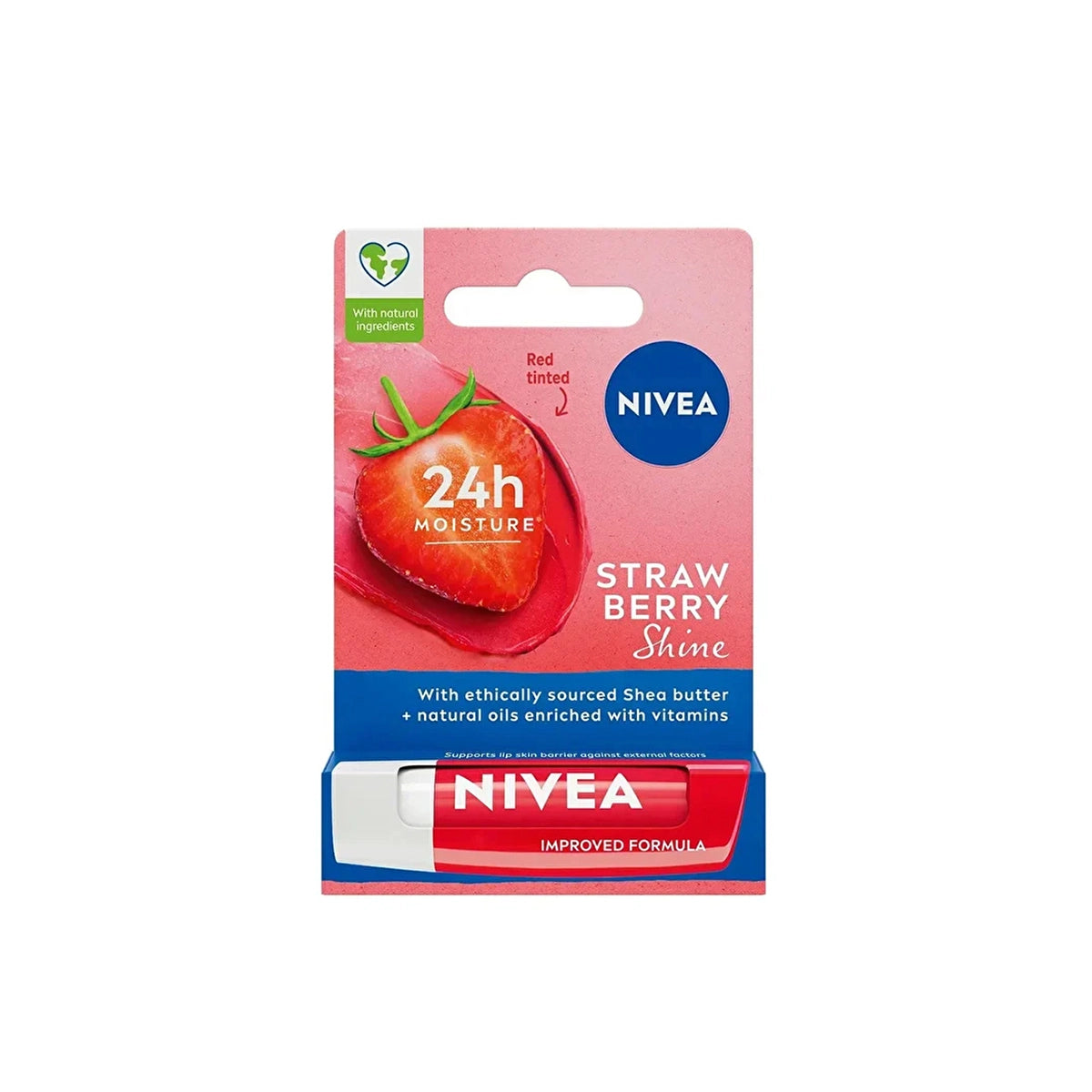 NIVEA LIP BALM STRAWBERRY SHINE MOISTURE