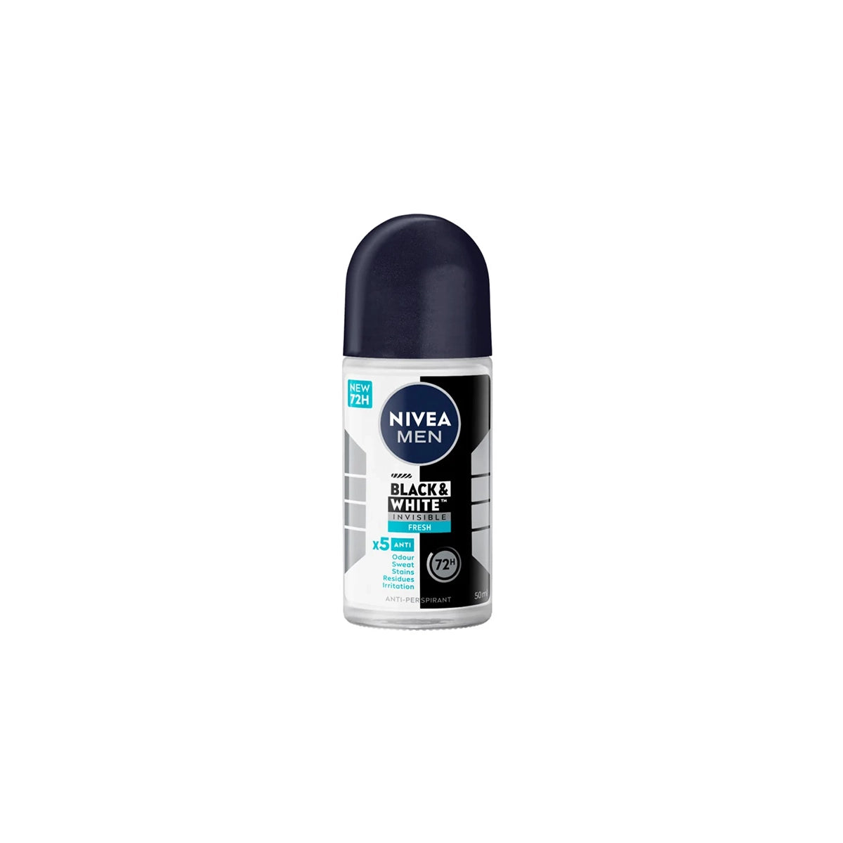 NIVEA MEN ROLL ON 50ML BLACK & WHITE INVISIBLE FRESH