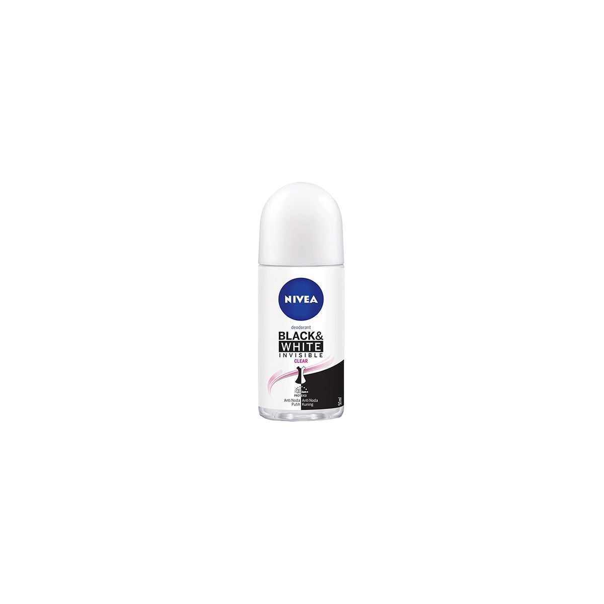 NIVEA ROLL ON 50ML INVISIBLE BLACK  WHITE CLEAN
