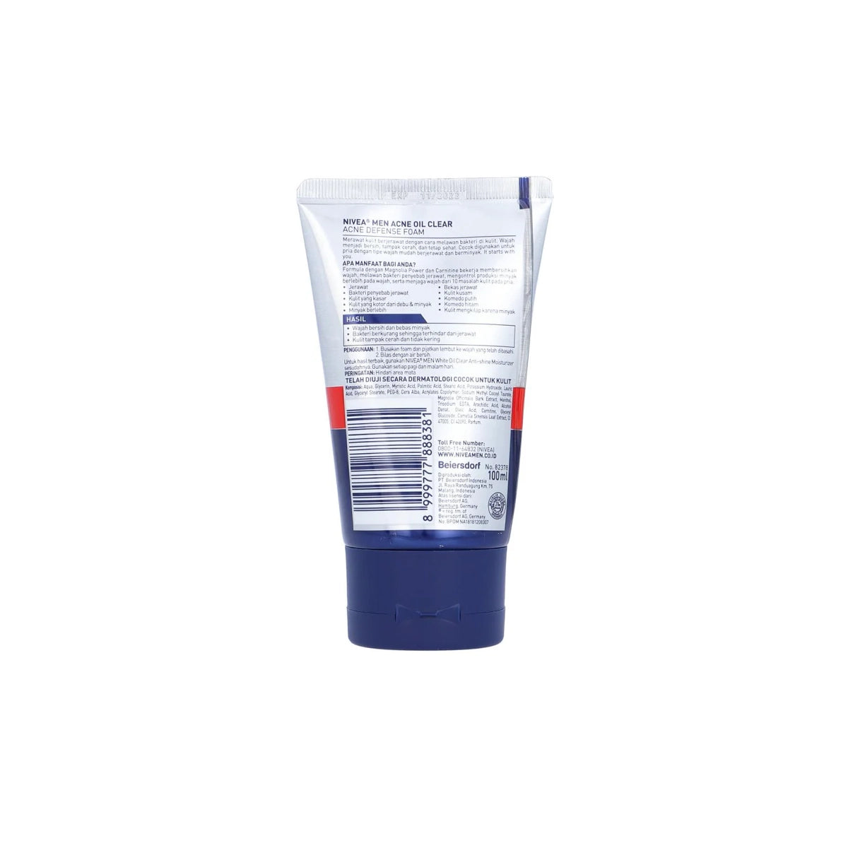NIVEA MEN ACNE CONTROL BRIGHTENING FACIAL FOAM 100ML