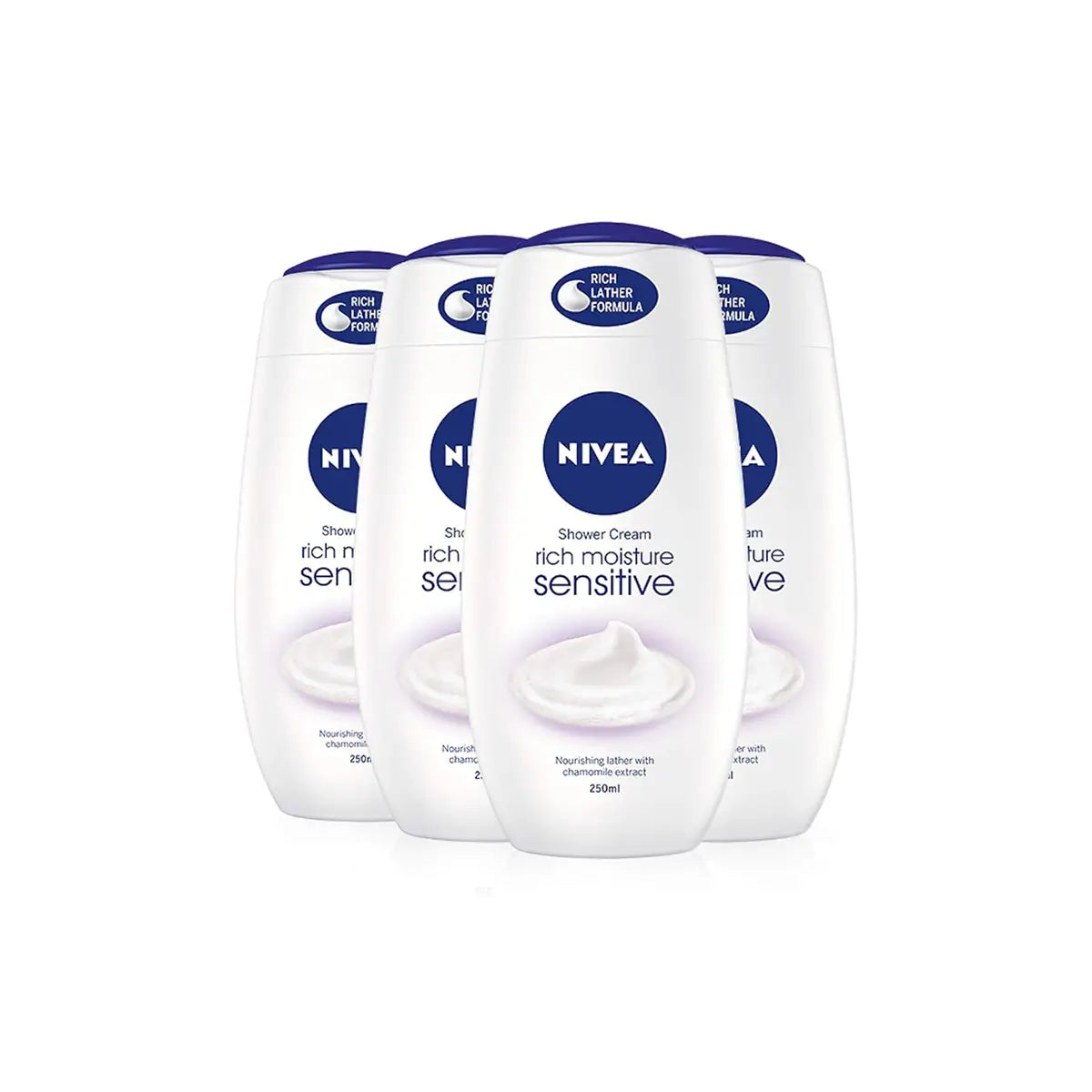 NIVEA SHOWER CREAM 250ML RICH MOISTURE SENSITIVE