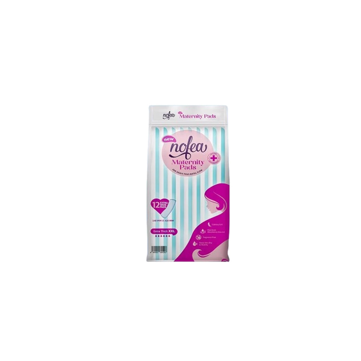 NOFEA MATERNITY 12 PADS EXTRA WIDE