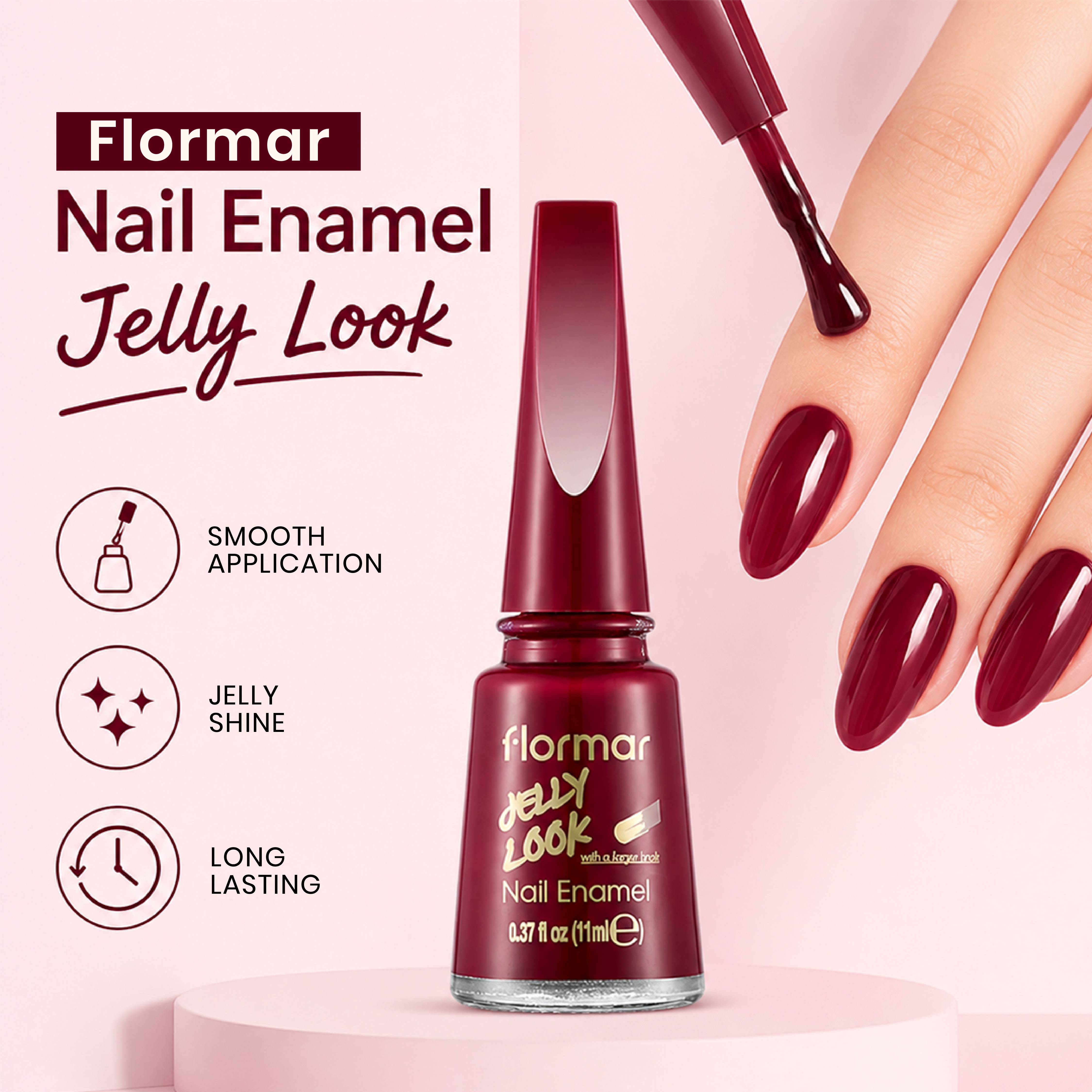 FLORMAR Nail Enamel Jelly Look