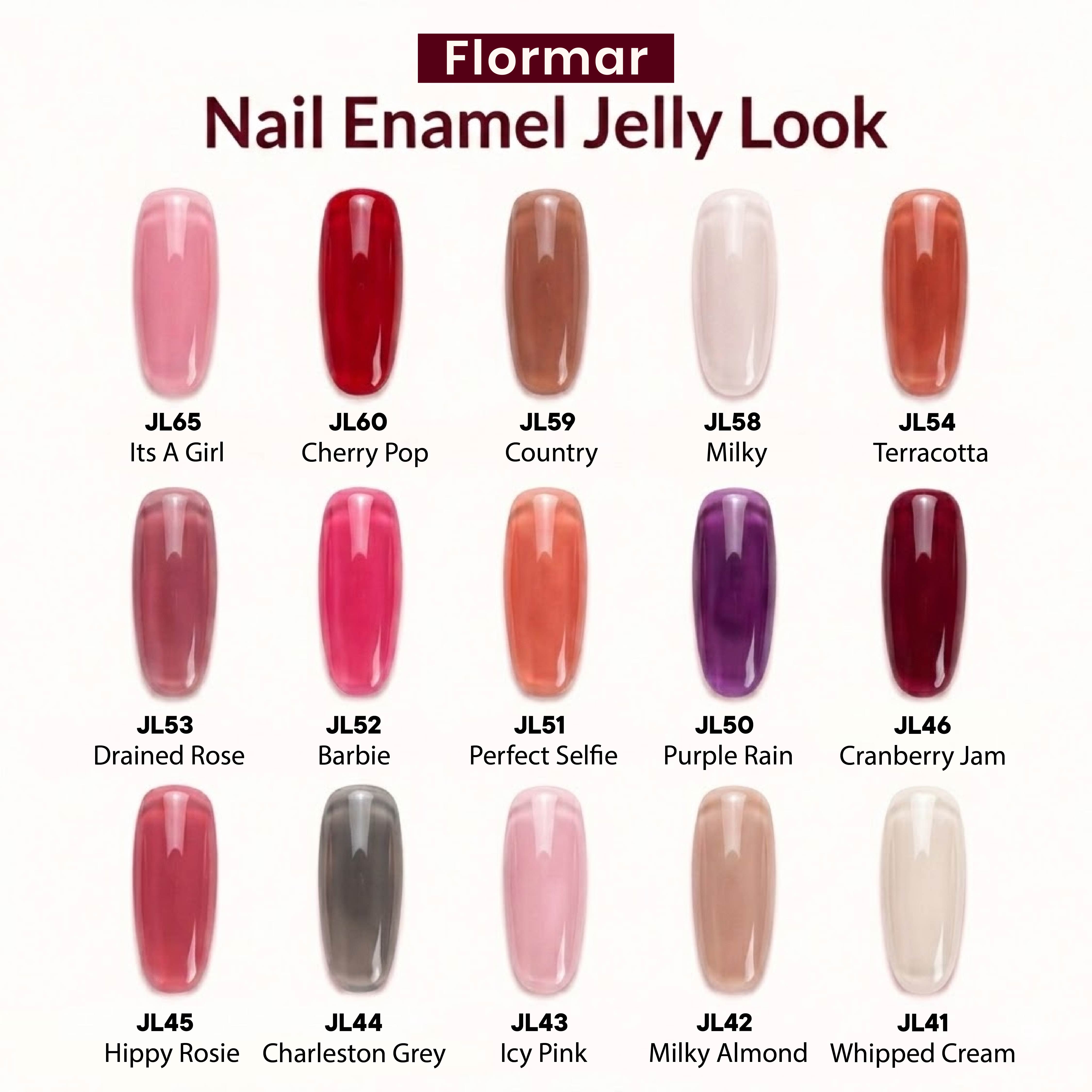 FLORMAR Nail Enamel Jelly Look