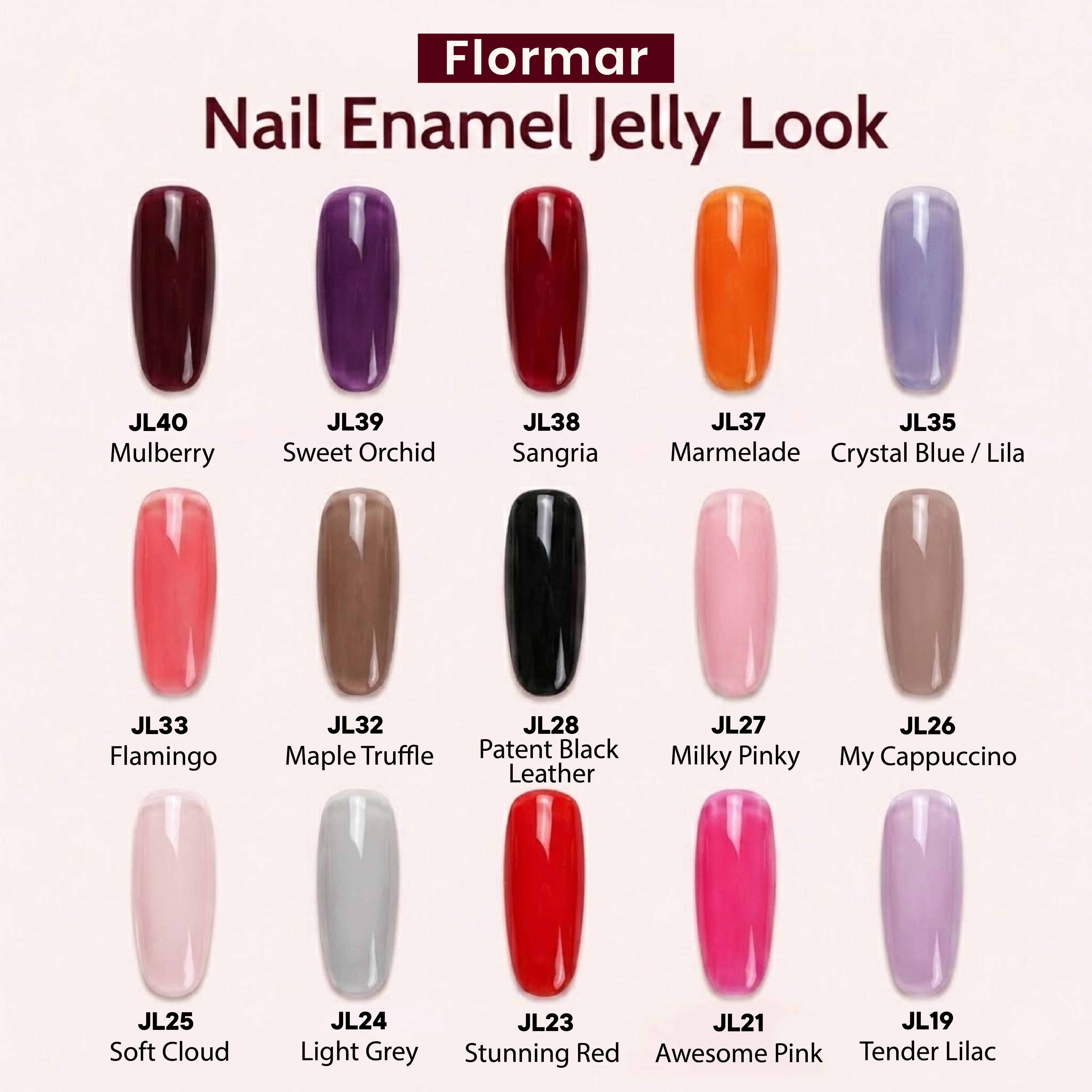 FLORMAR Nail Enamel Jelly Look