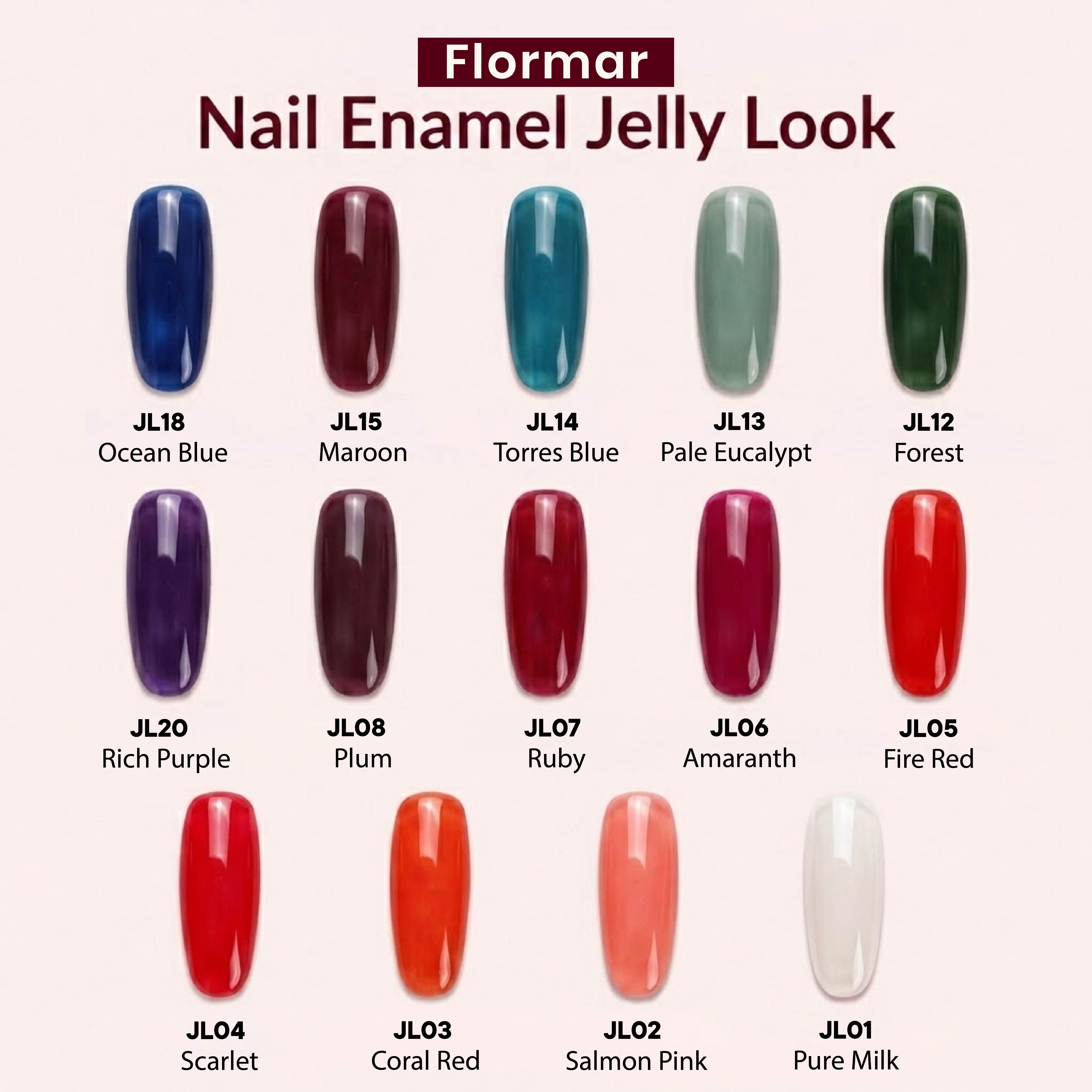 FLORMAR Nail Enamel Jelly Look