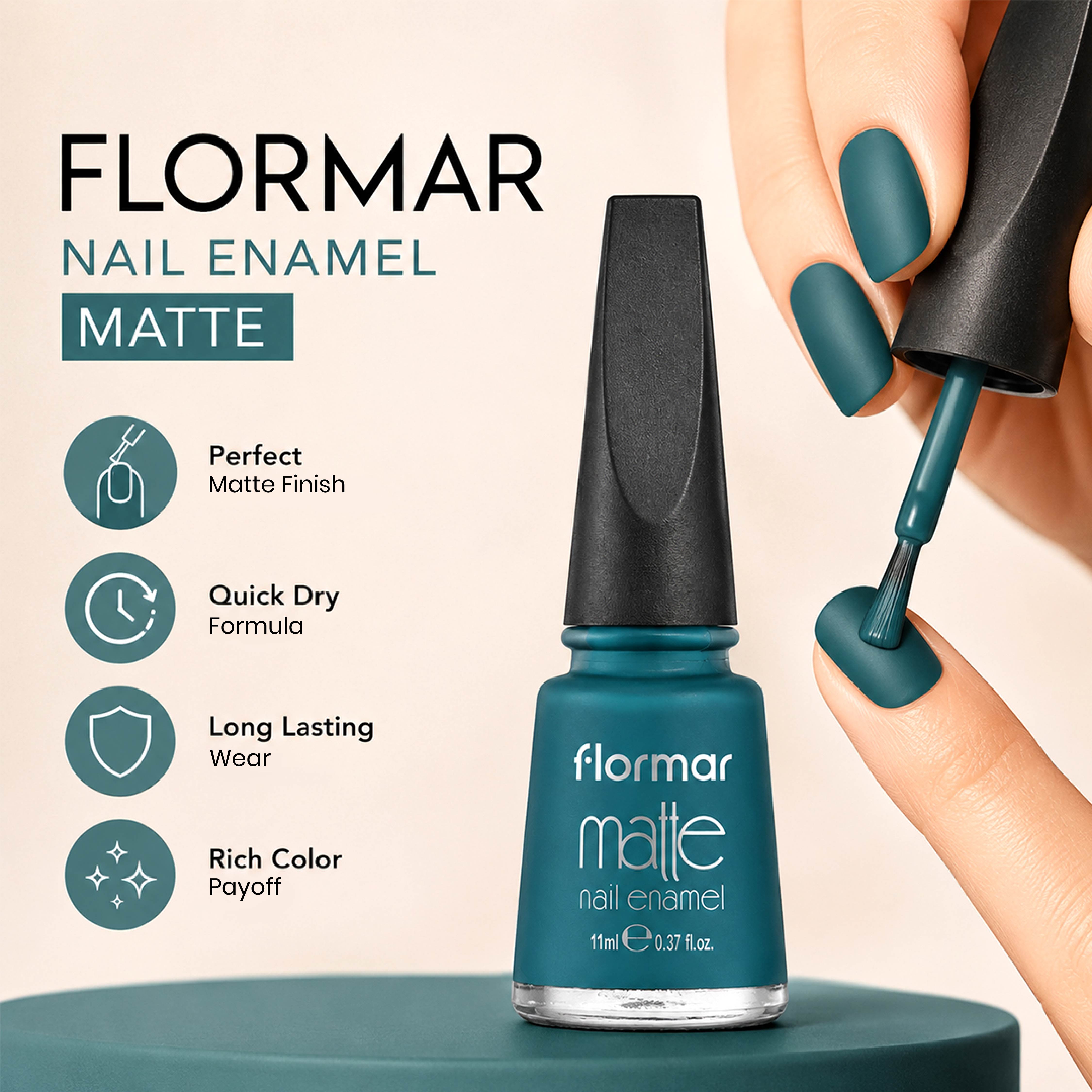 FLORMAR NAIL ENAMEL MATTE