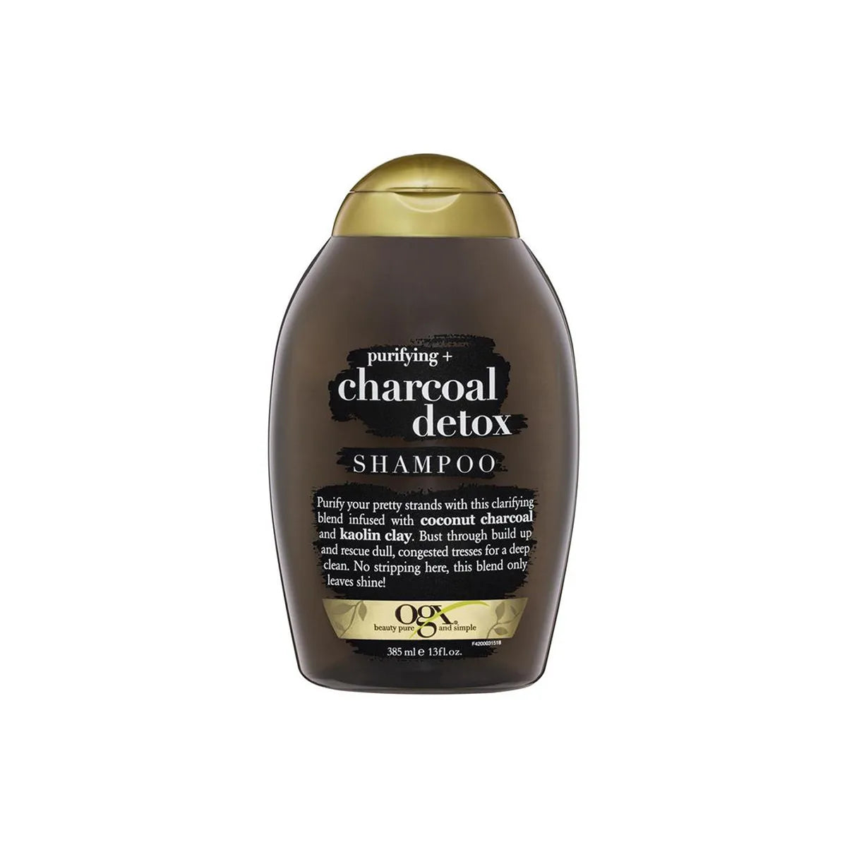 OGX SHAMPOO 385ML CHARCOAL DETOX