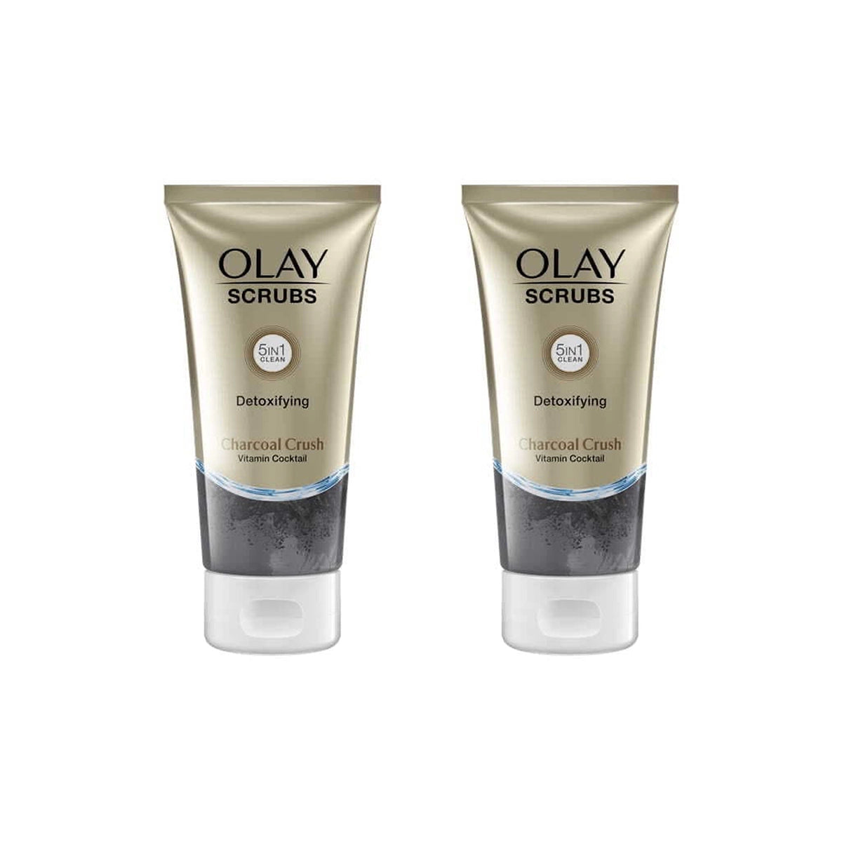 OLAY SCRUBS 5IN1 DETOXIFYING CHARCOAL CRUSH 150ML