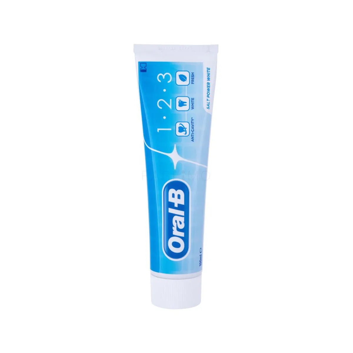 ORAL B T PASTE 100ML 123 SALT POWER WHITE