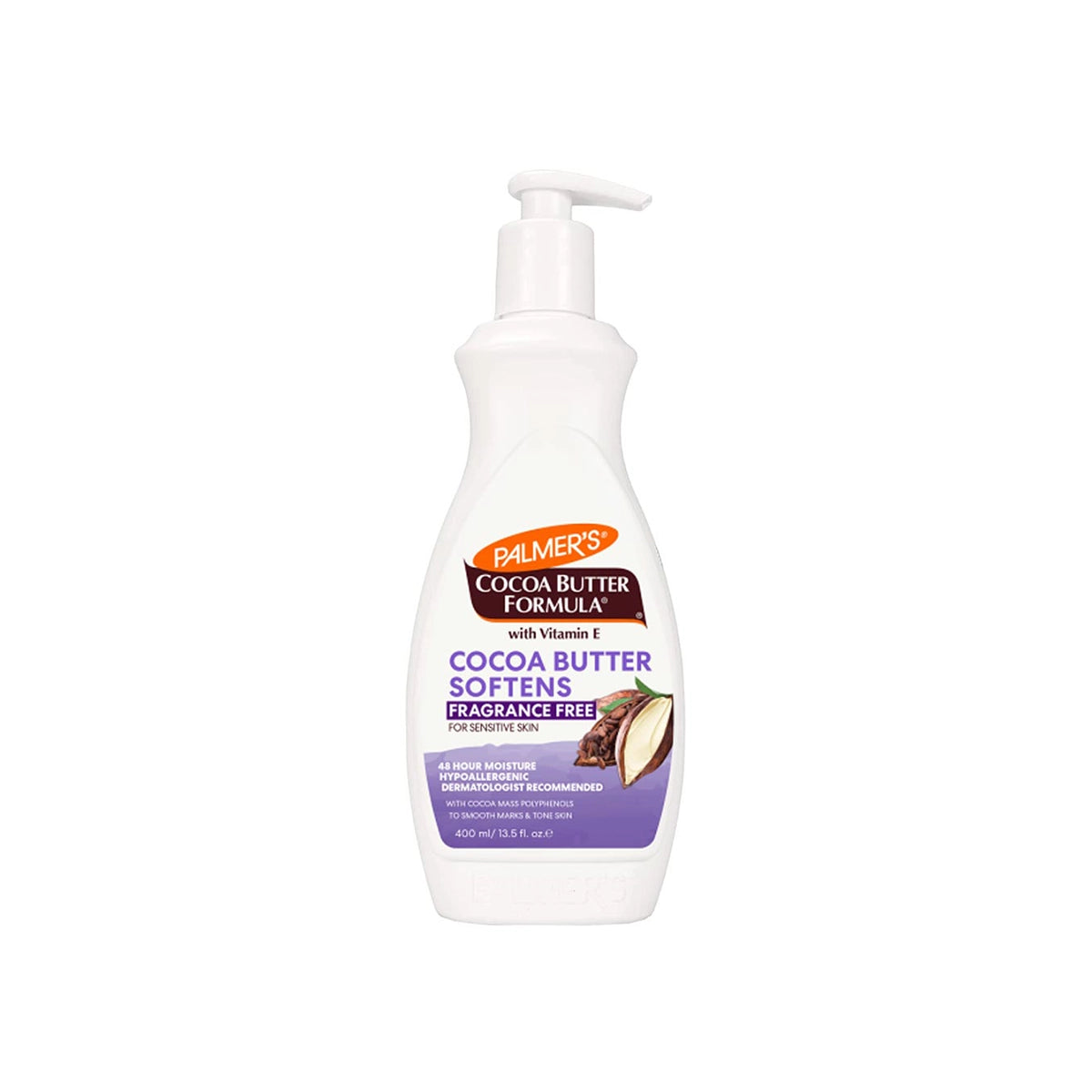 PALMERS CBF BODY LOTION 400ML HEALS SOFTENS FRAGRANCE FREE