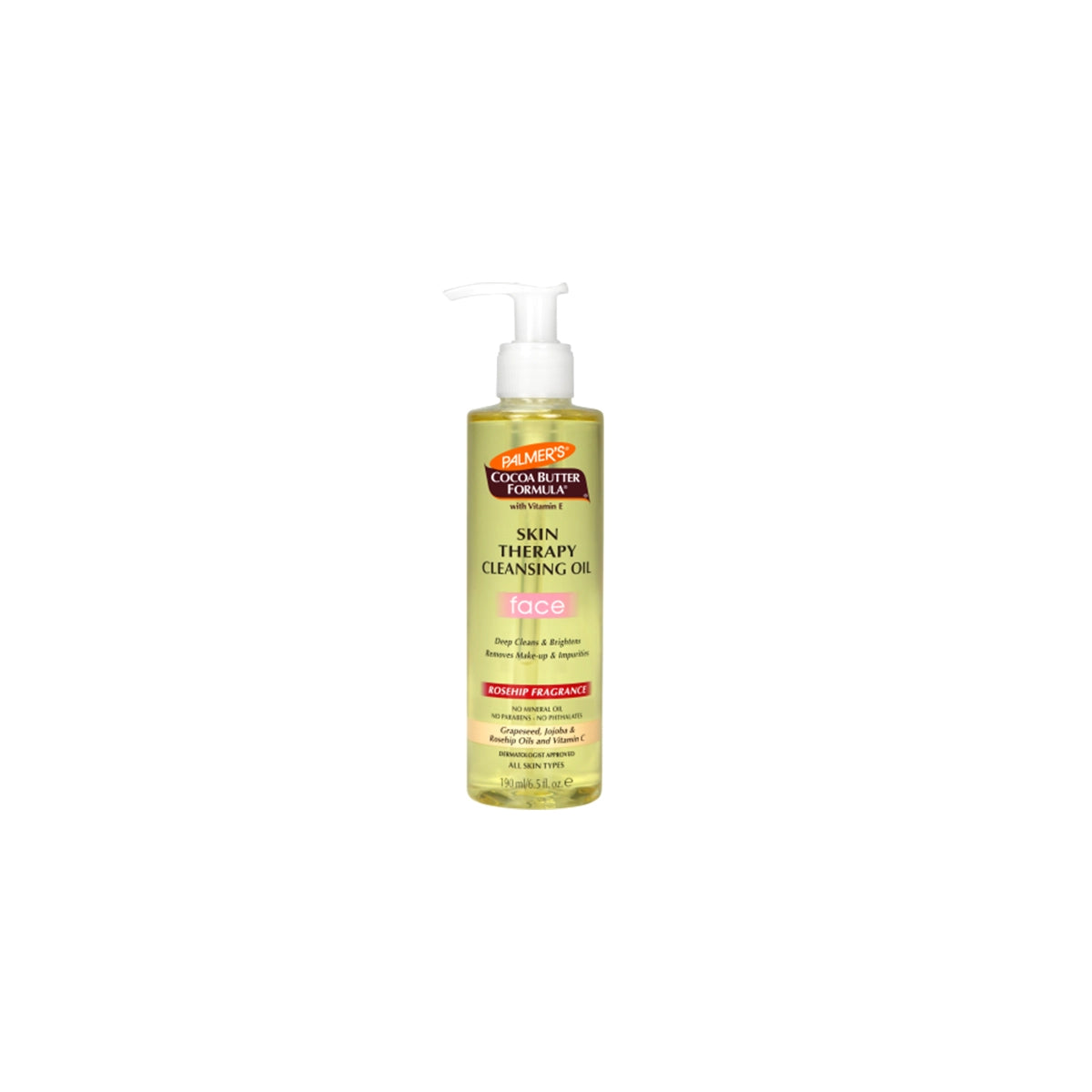 PALMERS CBF SKIN THERAPY FACE CLEANSING OIL 190ML