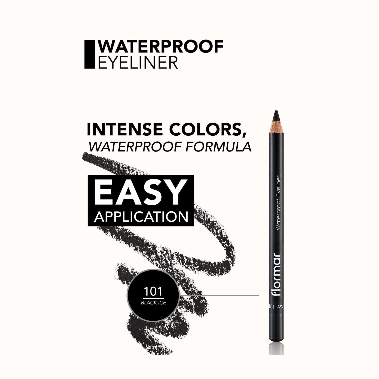 FLORMAR EYELINER PENCIL WATERPROOF 101.