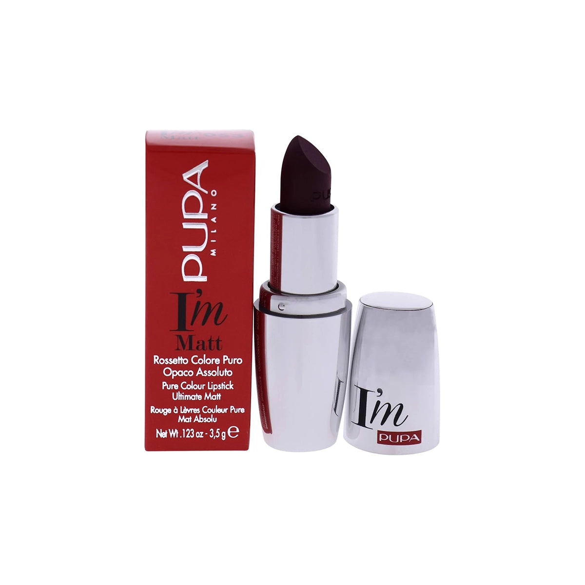PUPA I M MATT PURE COLR LIPSTICK ULTM MATTE DANGROUS VIOLET