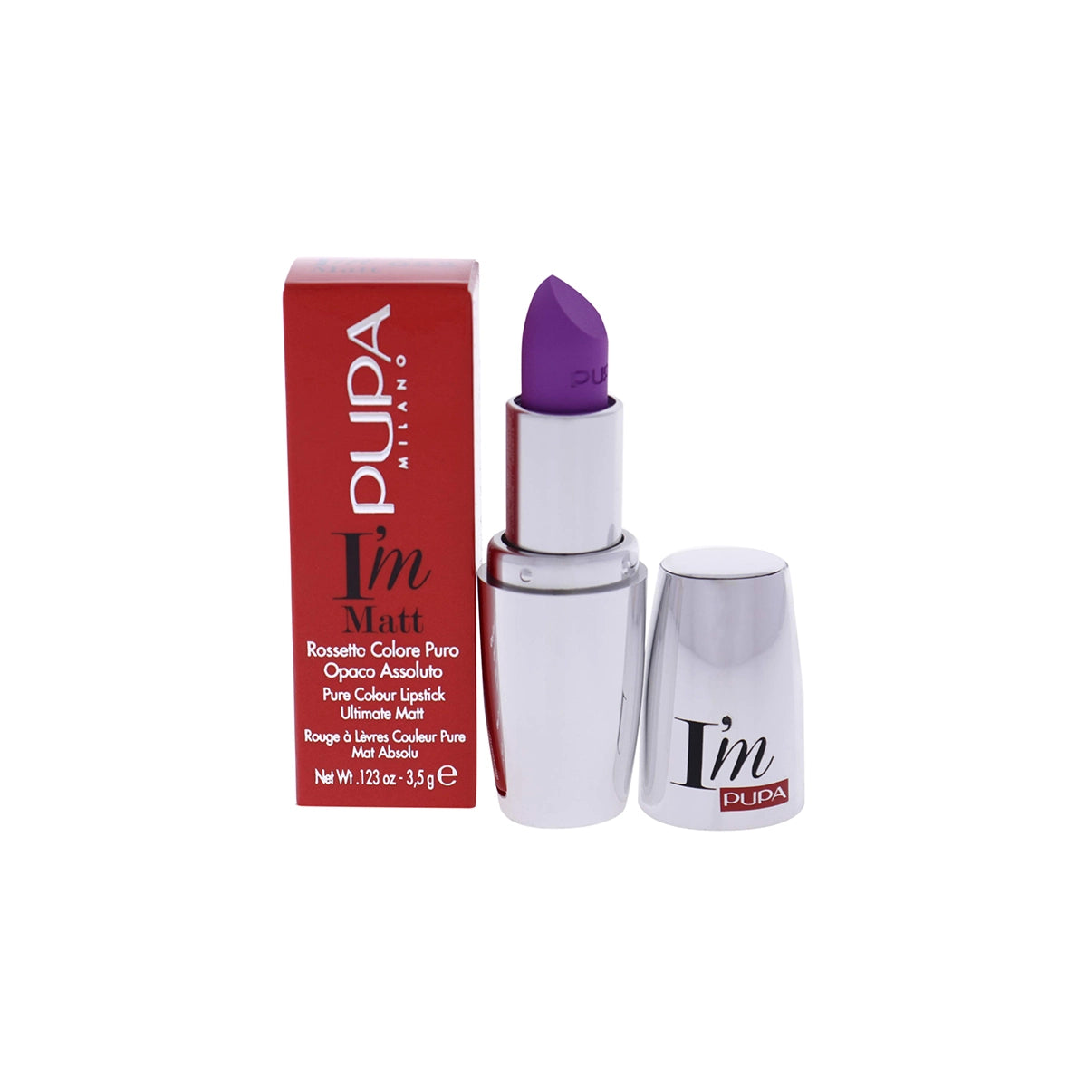 PUPA I M MATT PURE COLR LIPSTICK ULTM MATTE SAVAGE CYCLAMEN