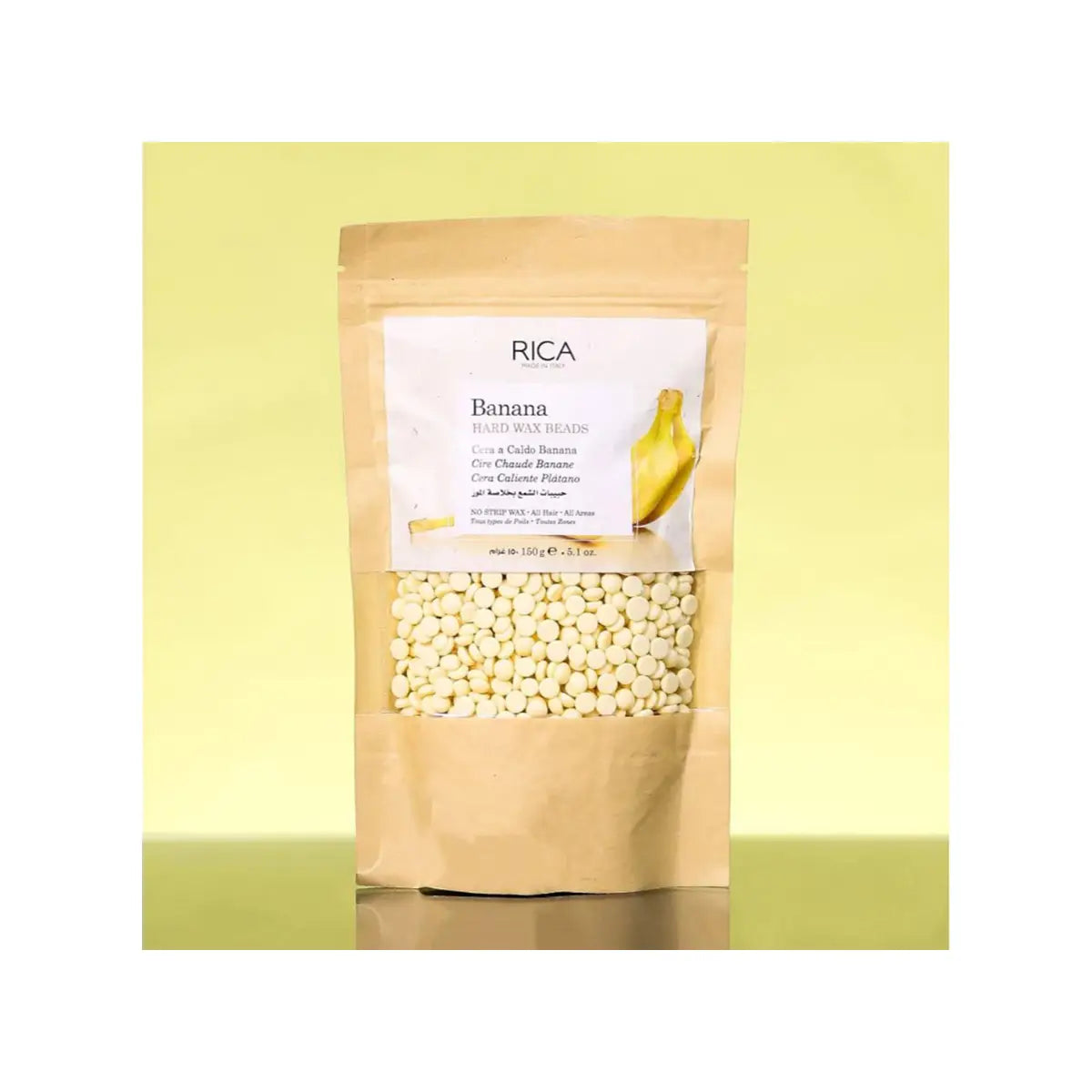 RICA HARD WAX BEADS 150G BANANA