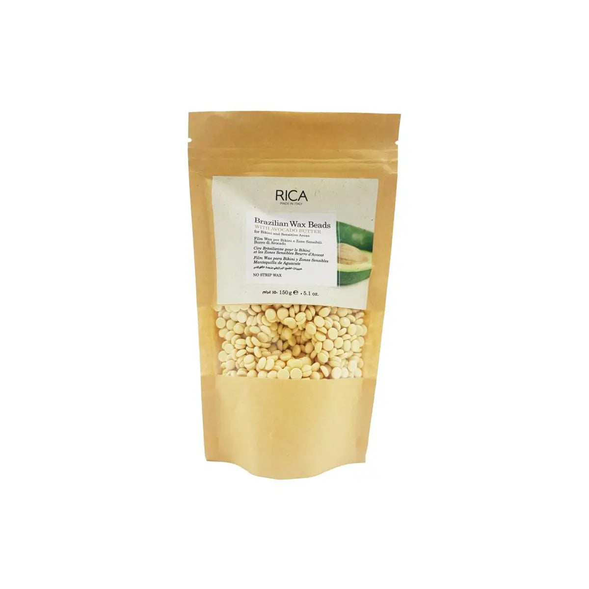 RICA HARD WAX BEADS 150G BRAZILIAN AVOCADO