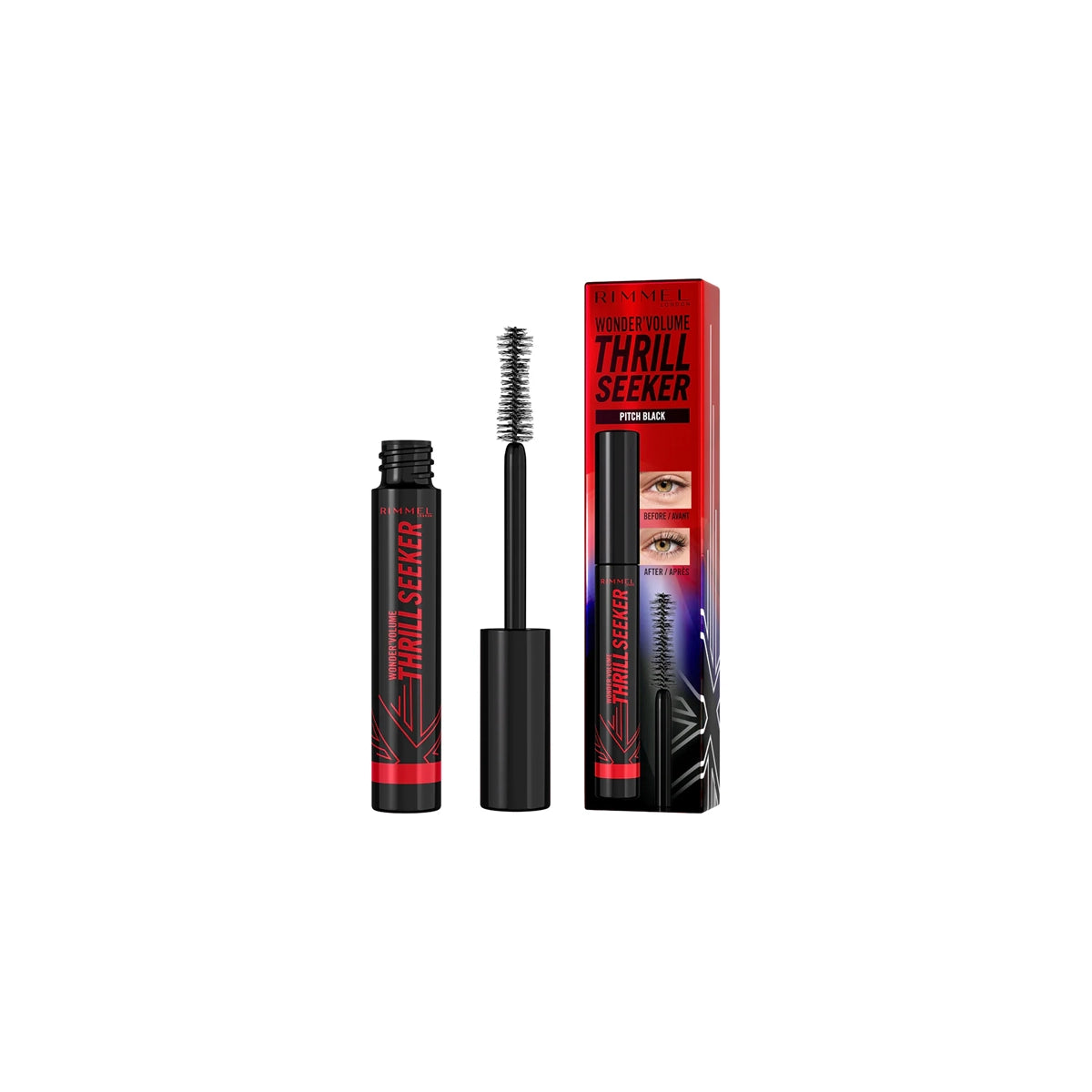 RIMMEL MASCARA WONDER VOLUME PITCH BLACK