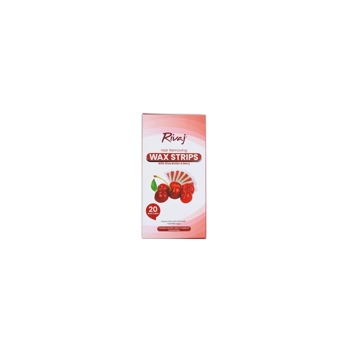 RIVAJ WAX STRIPS 20CS SHEA BUTTER