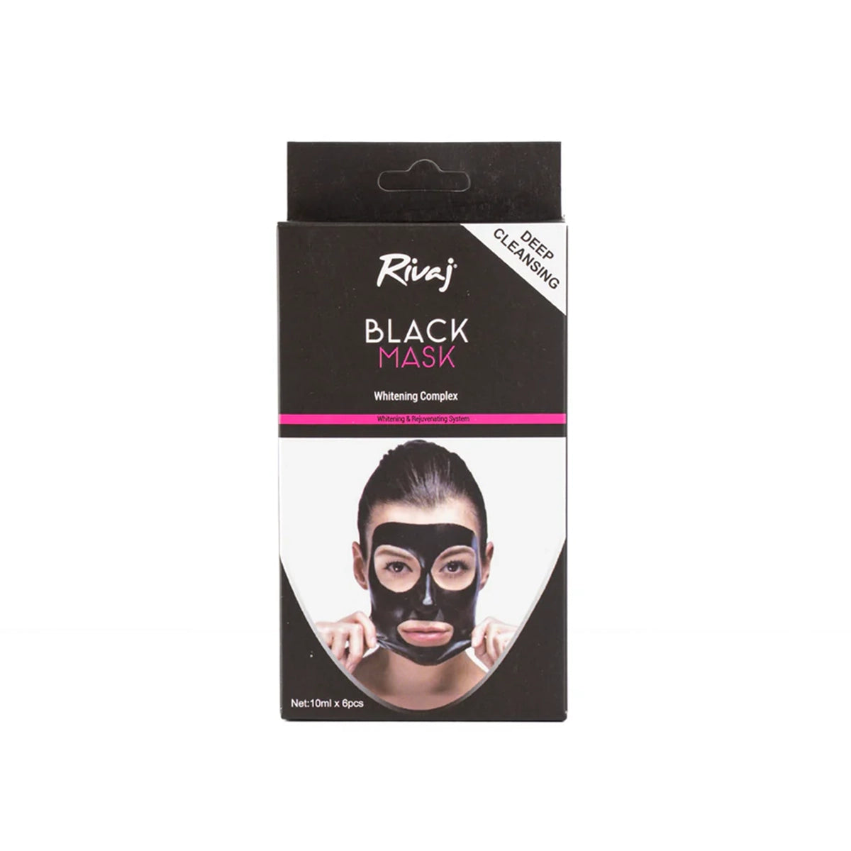 RIVAJ BLACK MASK WHITENING COMPLEX (10ML)6PCS