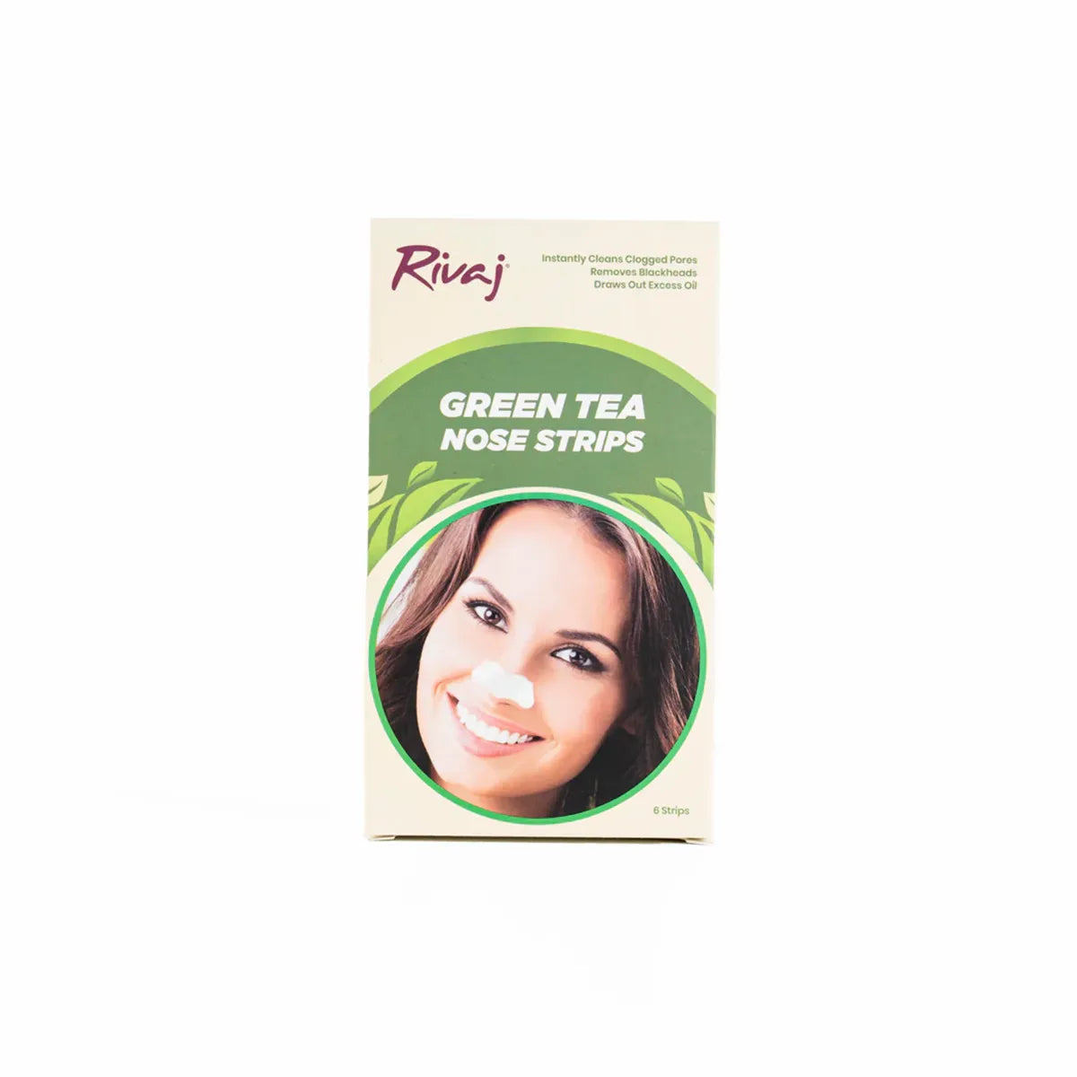 RIVAJ NOSE STRIPS 6PCS GREEN TEA