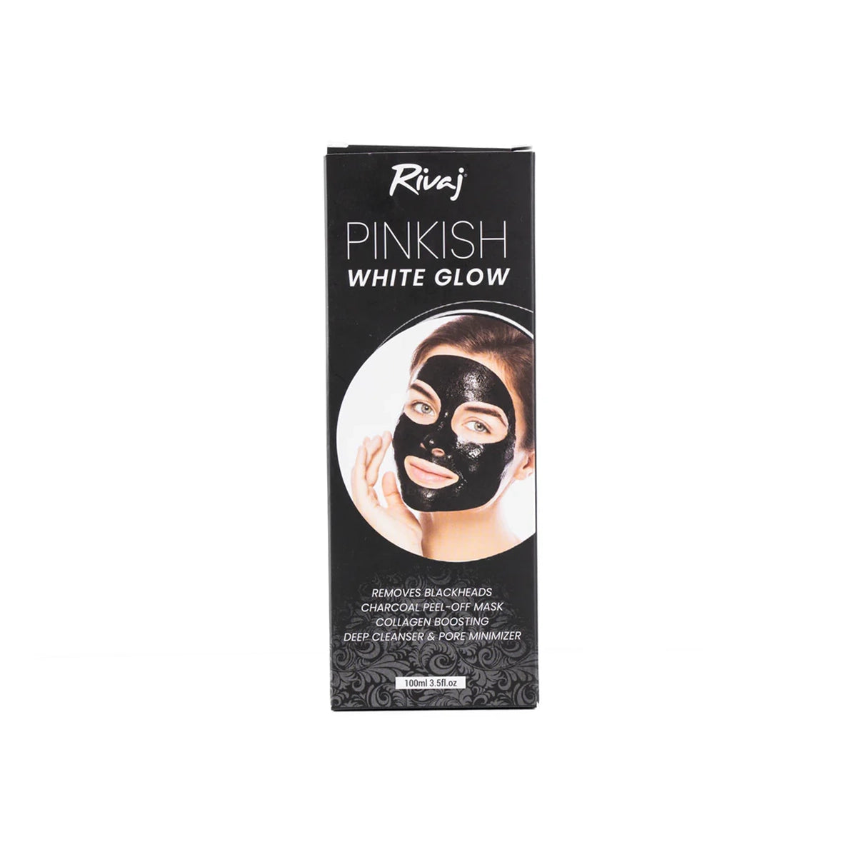 RIVAJ PINKISH WHITE BLACK PEEL OFF MASK 100ML
