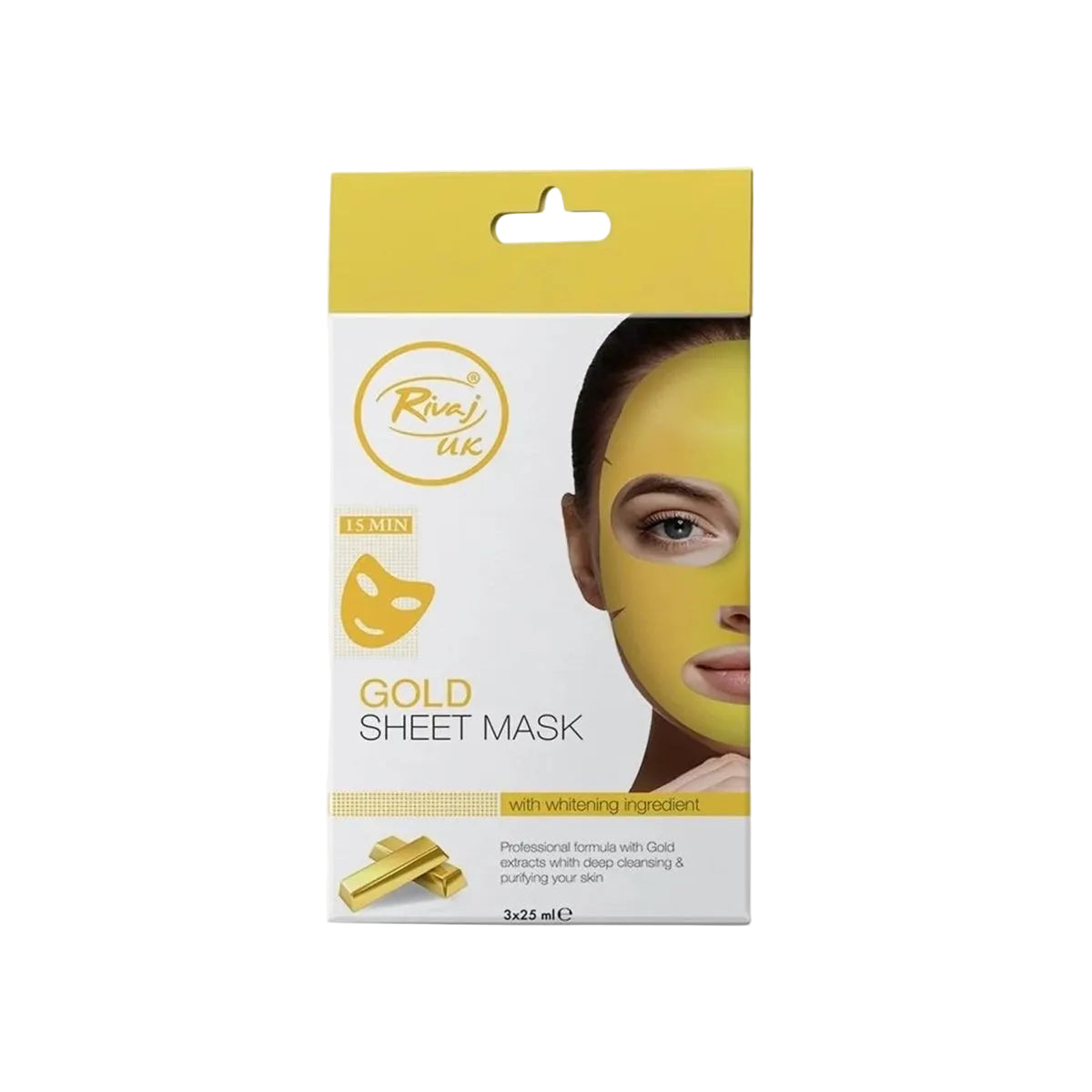 RIVAJ SHHET MASK GOLD (3X25ML)