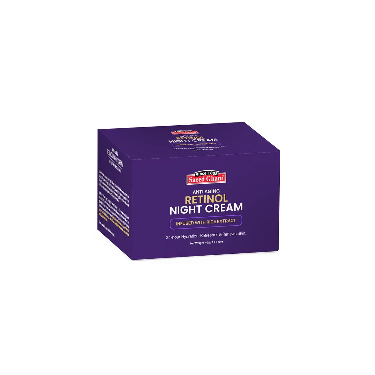 SAEED GHANI RETINOL NIGHT CREAM 40G RICE EXTRACT
