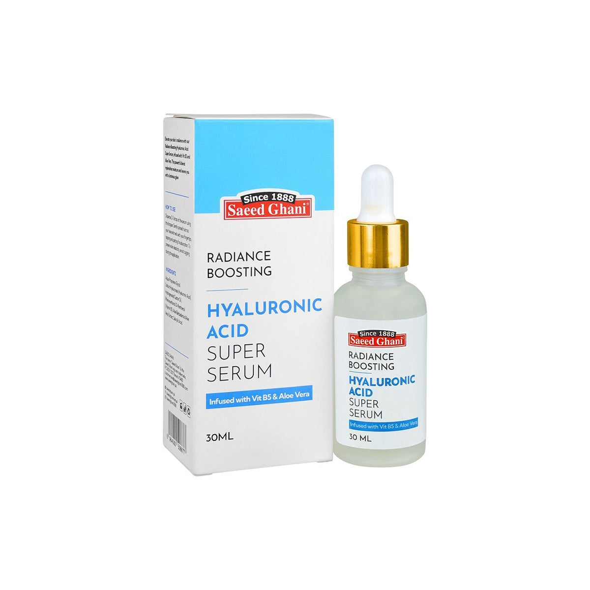 SAEED GHANI RADIANCE BOOSTING SERUM 30ML HYALURONIC SUPER
