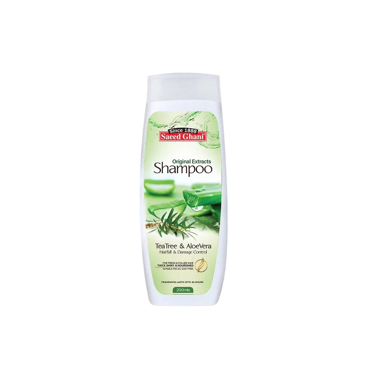 SAEED GHANI SHAMPOO 200ML TEA TREE & ALOEVERA
