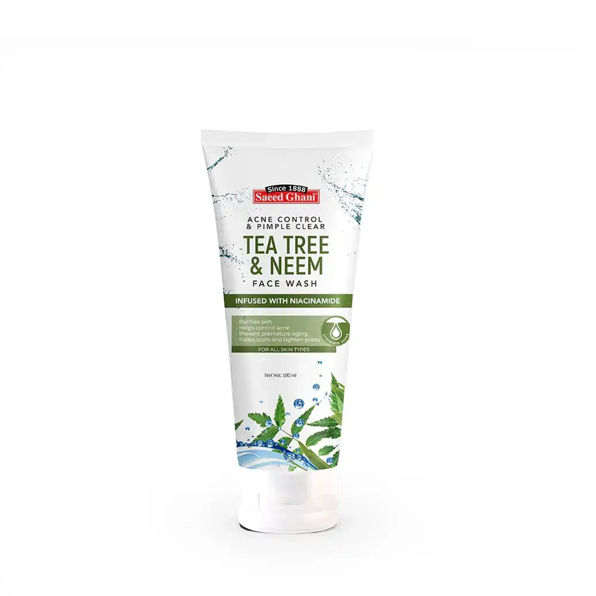 SAEED GHANI TEA & NEEM FACE WASH 100ML