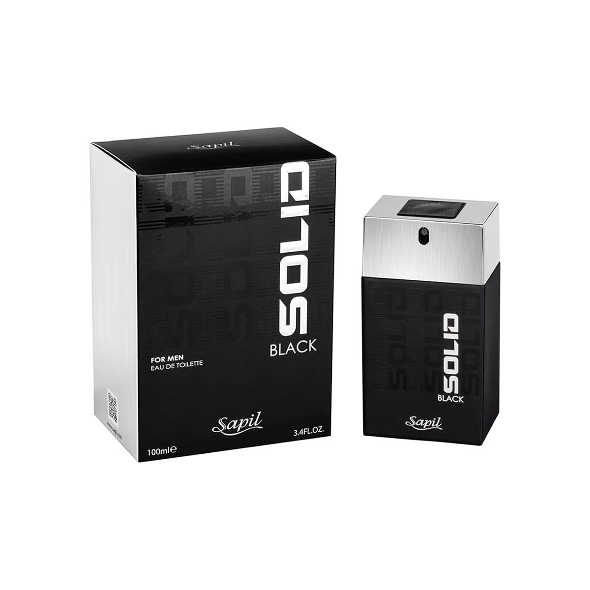 SAPIL SOLID BLACK FOR MEN EDT 100ML