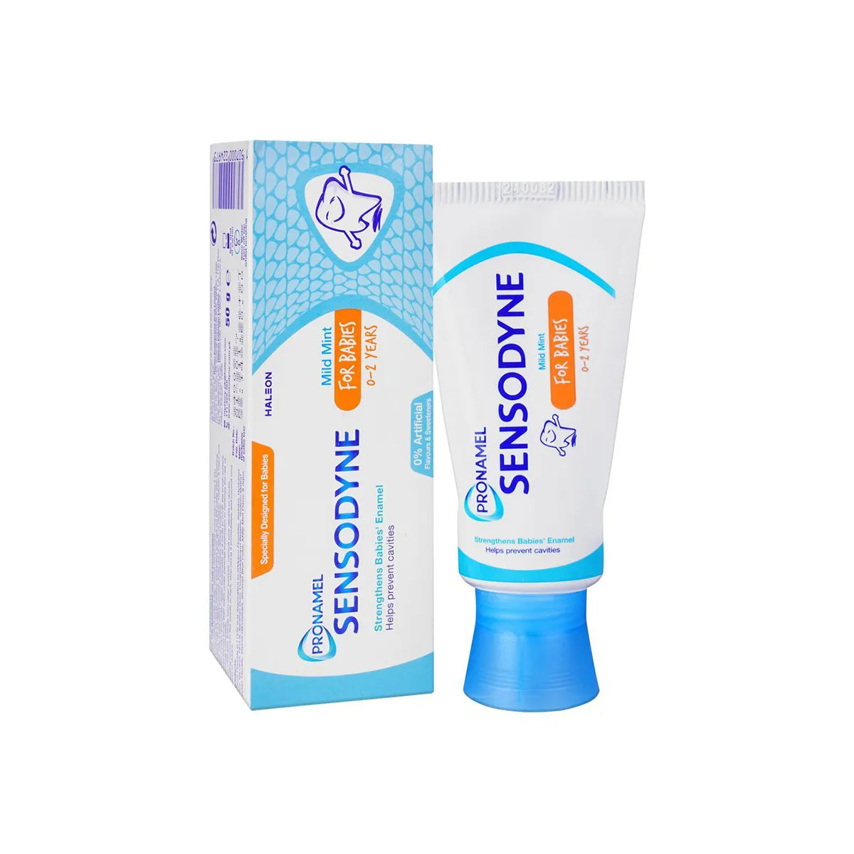 SENSODYNE PAK TOOTH PASTE 50GM PRONAMEL 0 - 2 YEARS MILD MINT