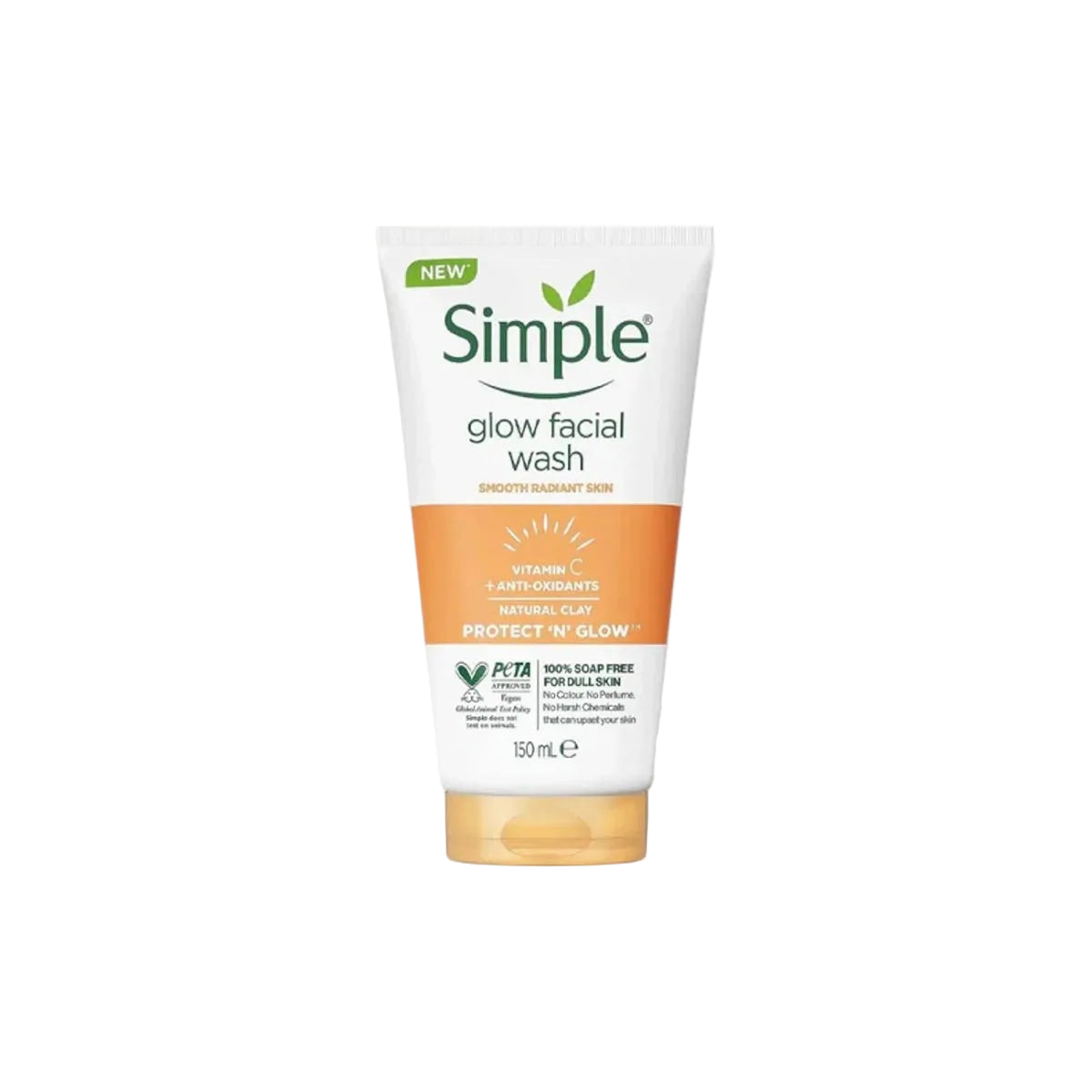 SIMPLE FACIAL WASH 150ML GLOW CLAY