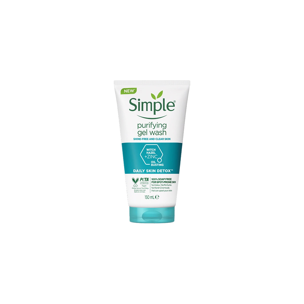 SIMPLE FACIAL WASH 150ML PURIFYING DAILY SKIN DETOX