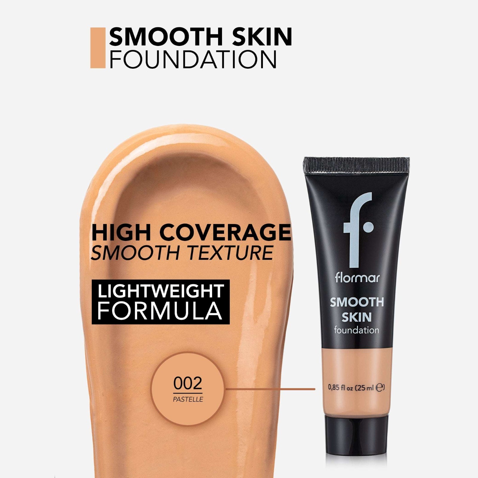 FLORMAR FOUNDATION SMOOTH SKIN 002