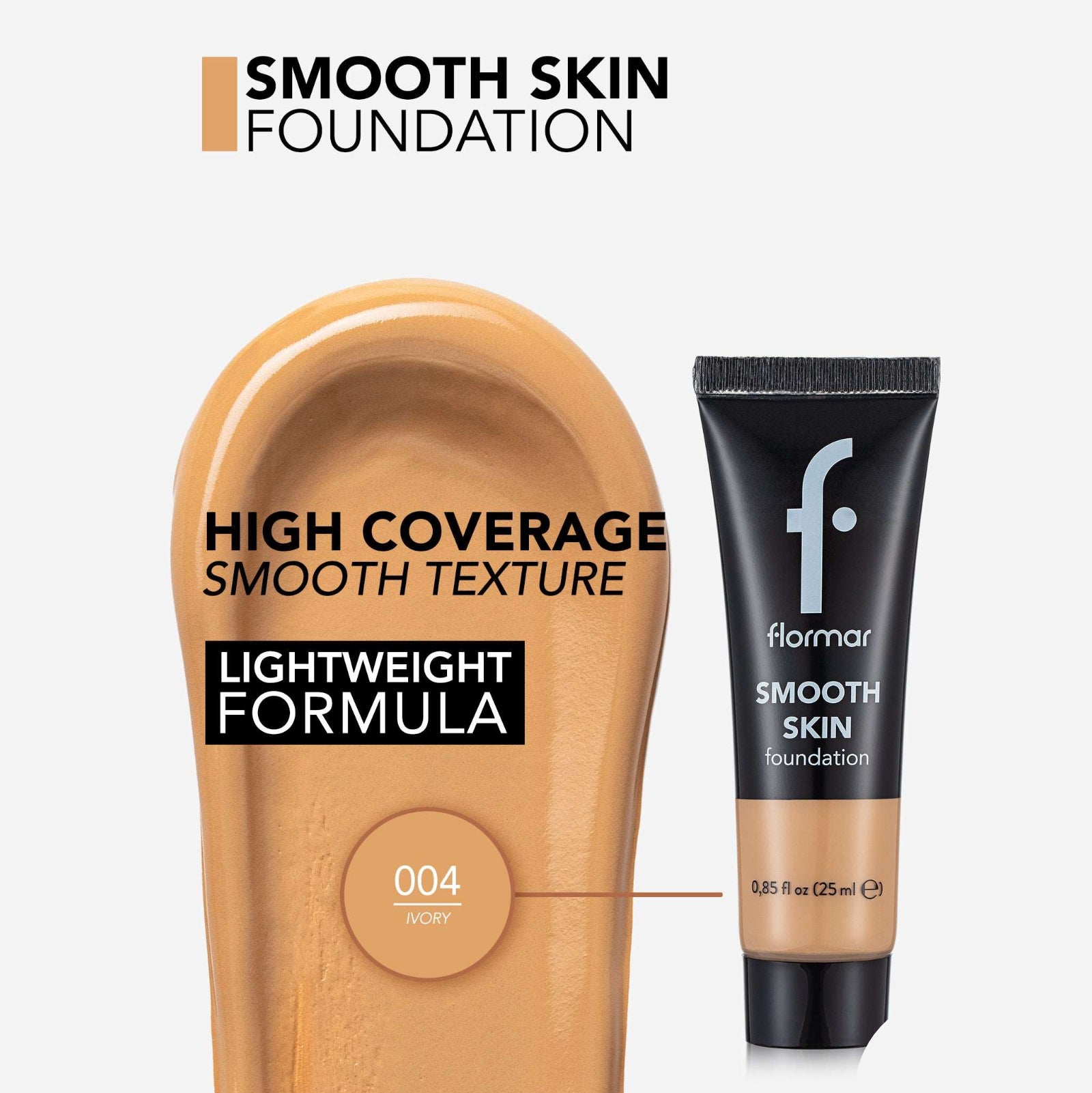 FLORMAR FOUNDATION SMOOTH SKIN 004