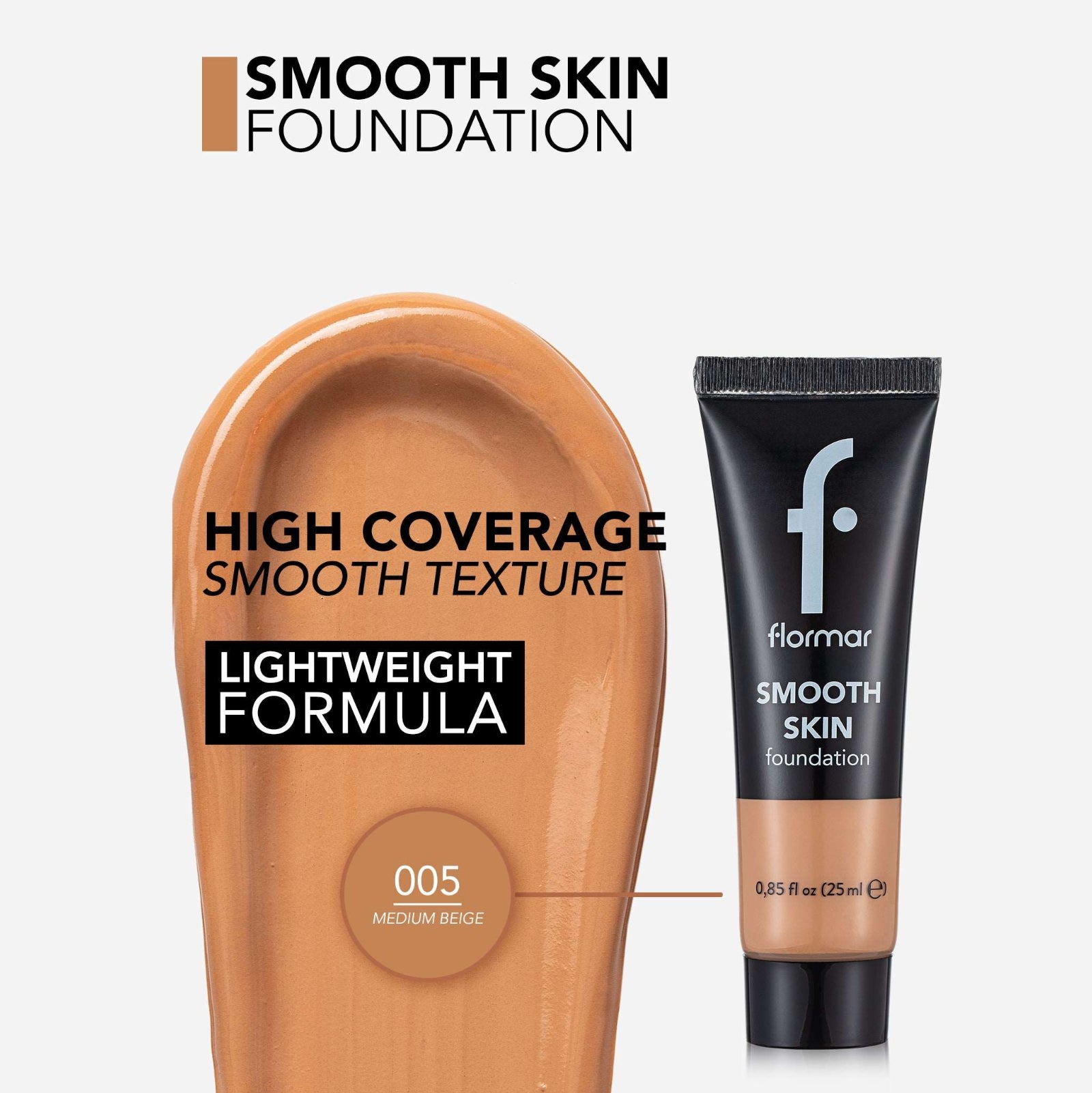 FLORMAR FOUNDATION SMOOTH SKIN 005