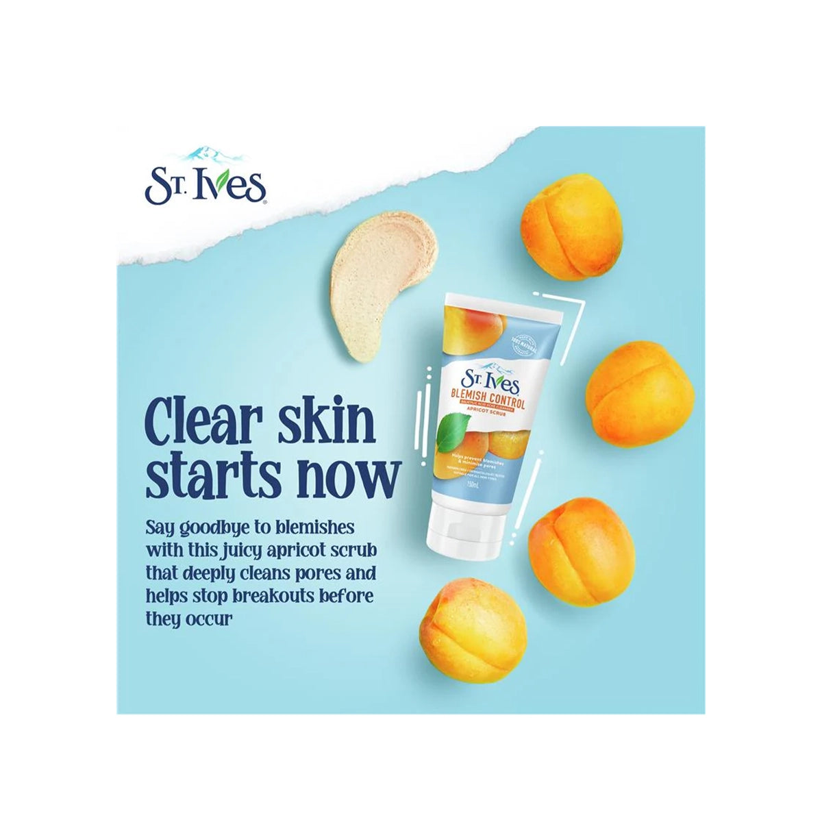 STIVES UK SCRUB 150ML FRESH SKIN APRICOT