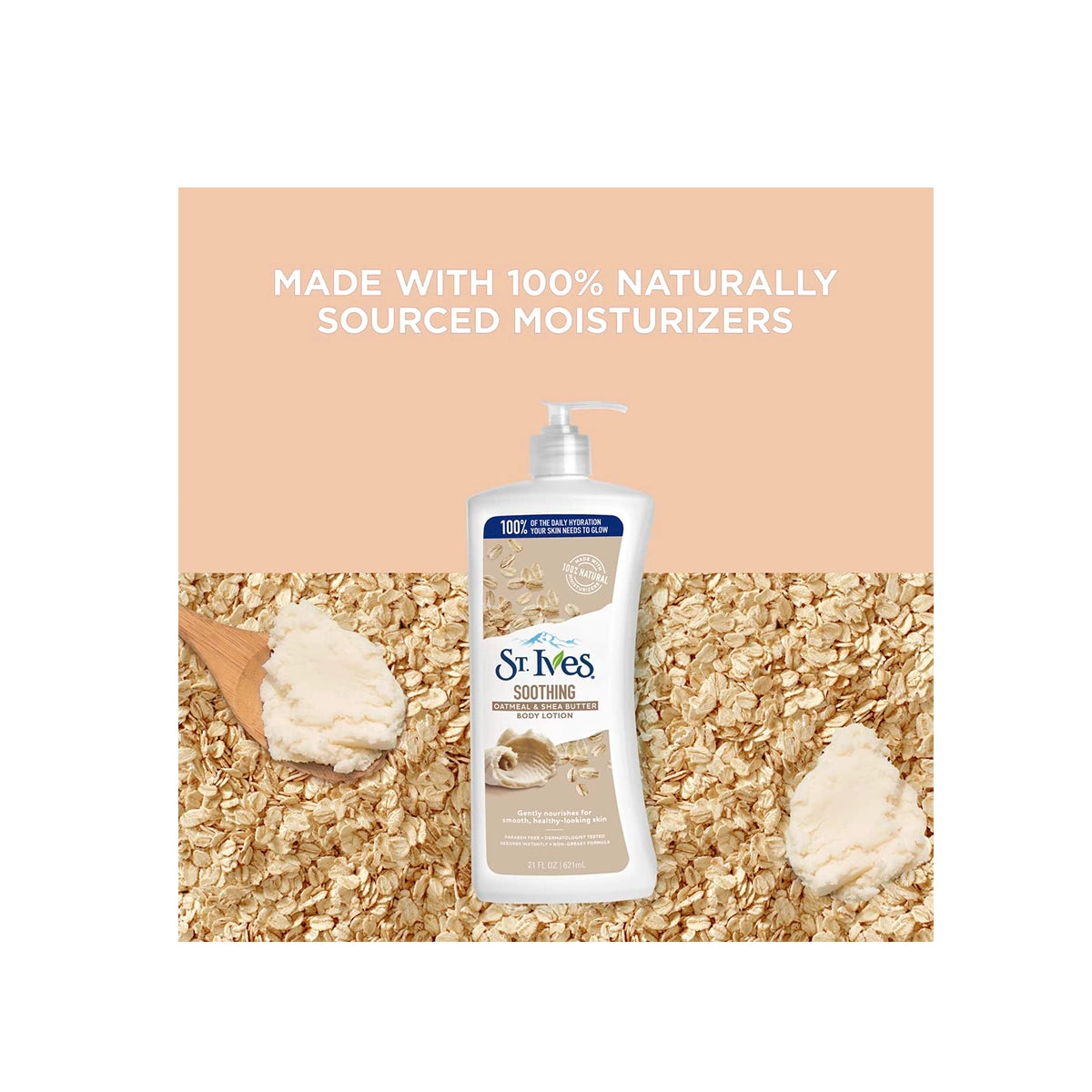STIVES USA BODY LOTION 621ML NOURISH & SOOTHE OATMEAL & SHEA