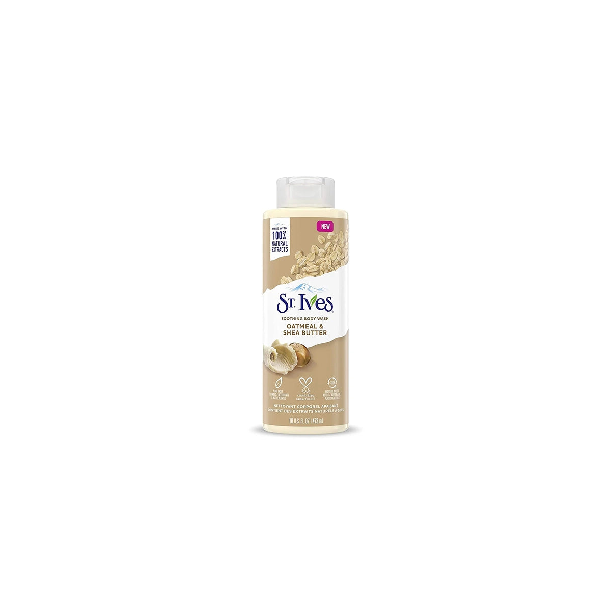 STIVES USA BODY WASH 473ML OATMEAL & SHEA BUTTER