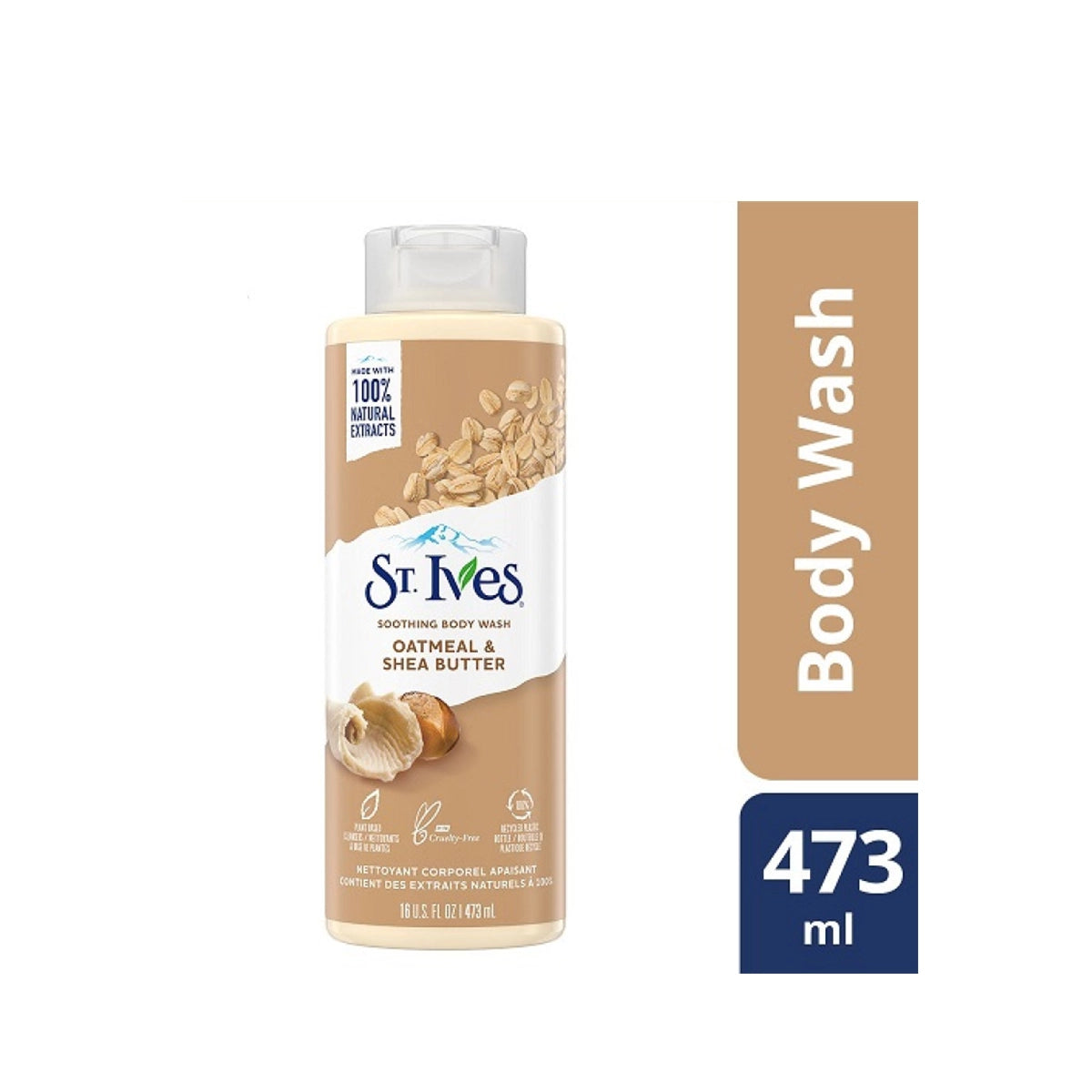 STIVES USA BODY WASH 473ML OATMEAL & SHEA BUTTER