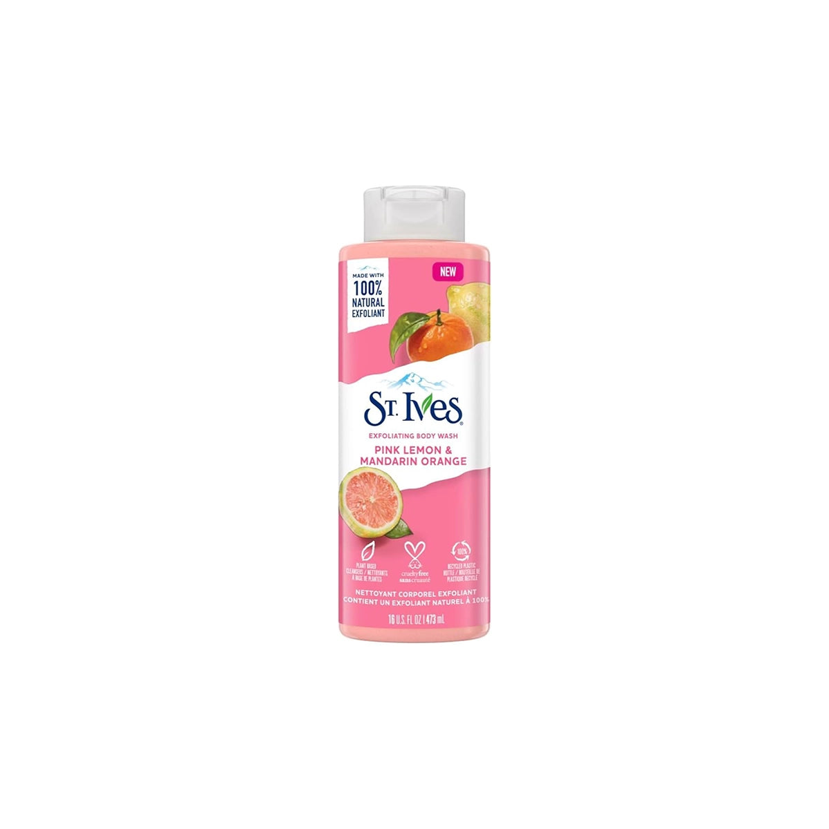 STIVES USA BODY WASH 473ML PINK LEMON &MANDARIN ORANG