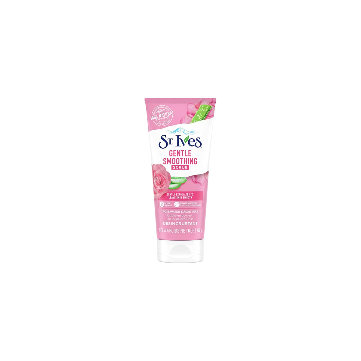 STIVES USA SCRUB 170GM GENTLE SMOOTHING ROSE WATER & ALOE VE