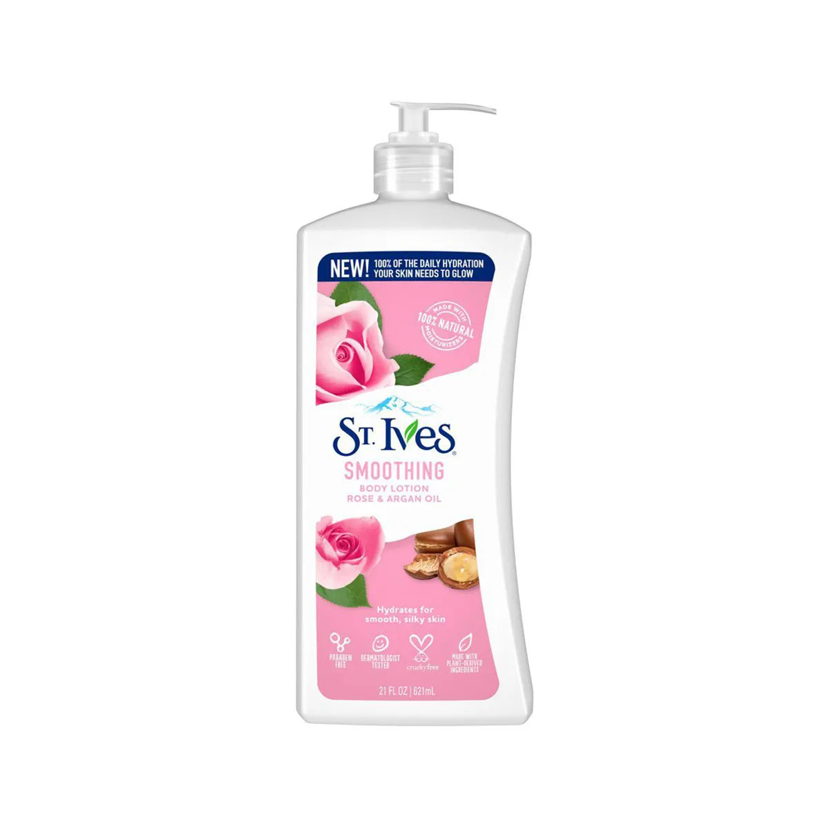 STIVES USA BODY LOTION 621ML SMOOTHING ROSE & ARGAN OIL