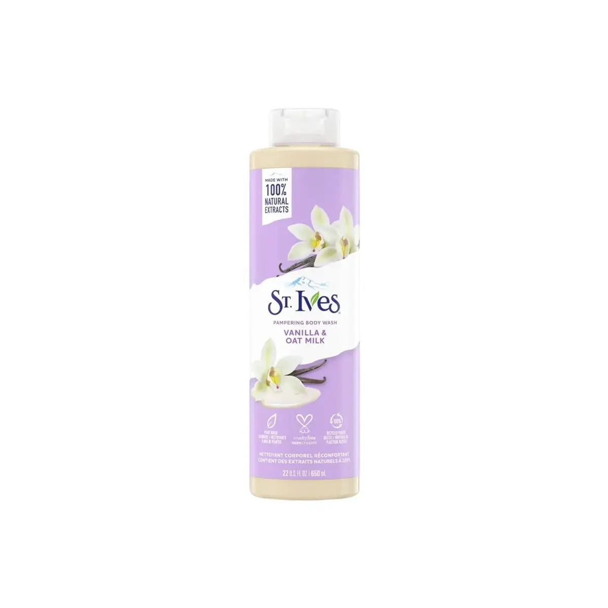 STIVES USA BODY WASH 650ML VANILLA & OATMILK