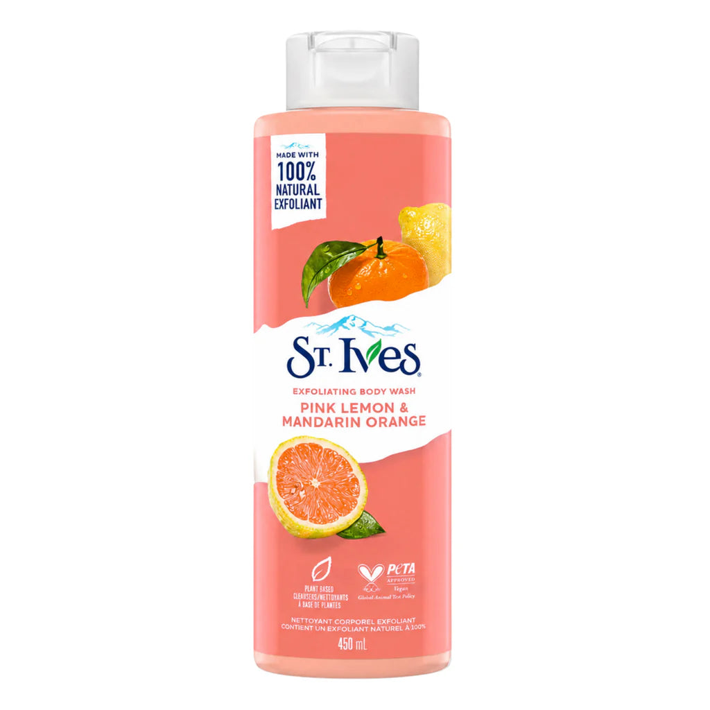 STIVES USA BODY WASH 450ML PINK LEMON &MANDARIN ORANG