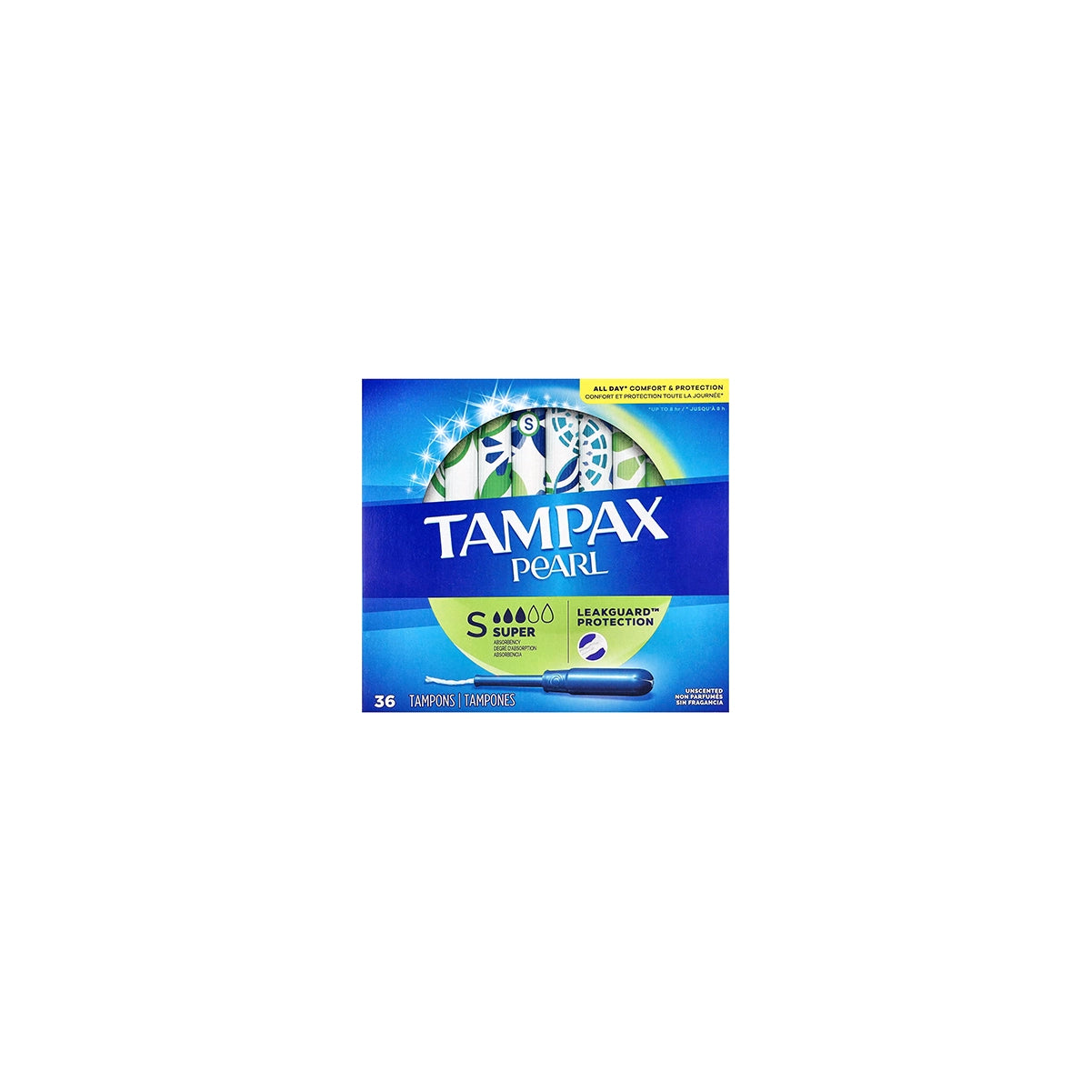TAMPAX USA PEARL SUPER 36CS UNSCENTED
