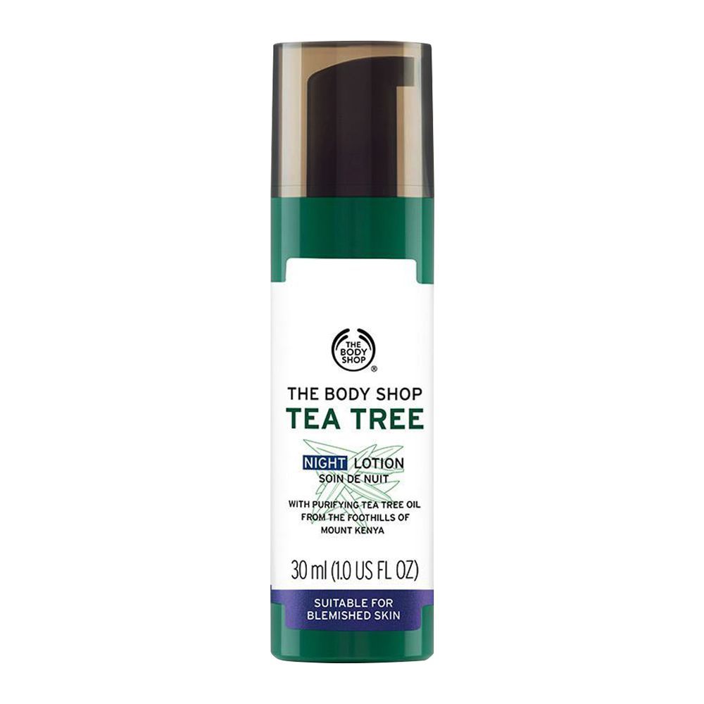 THE BODY SHOP TEA TREE NIGHT LOTION 30MLS