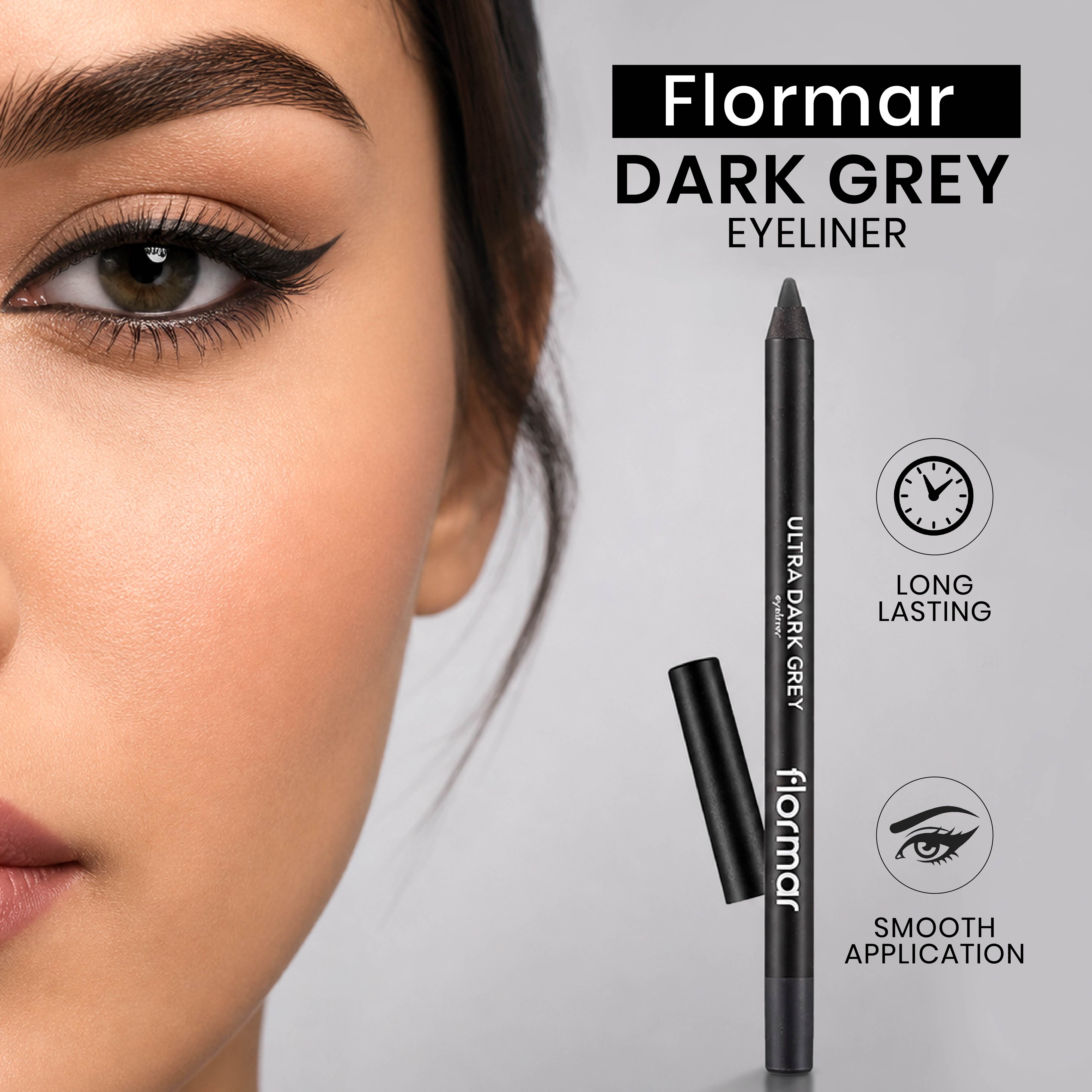 FLORMAR EYELINER ULTRA DARK GREY